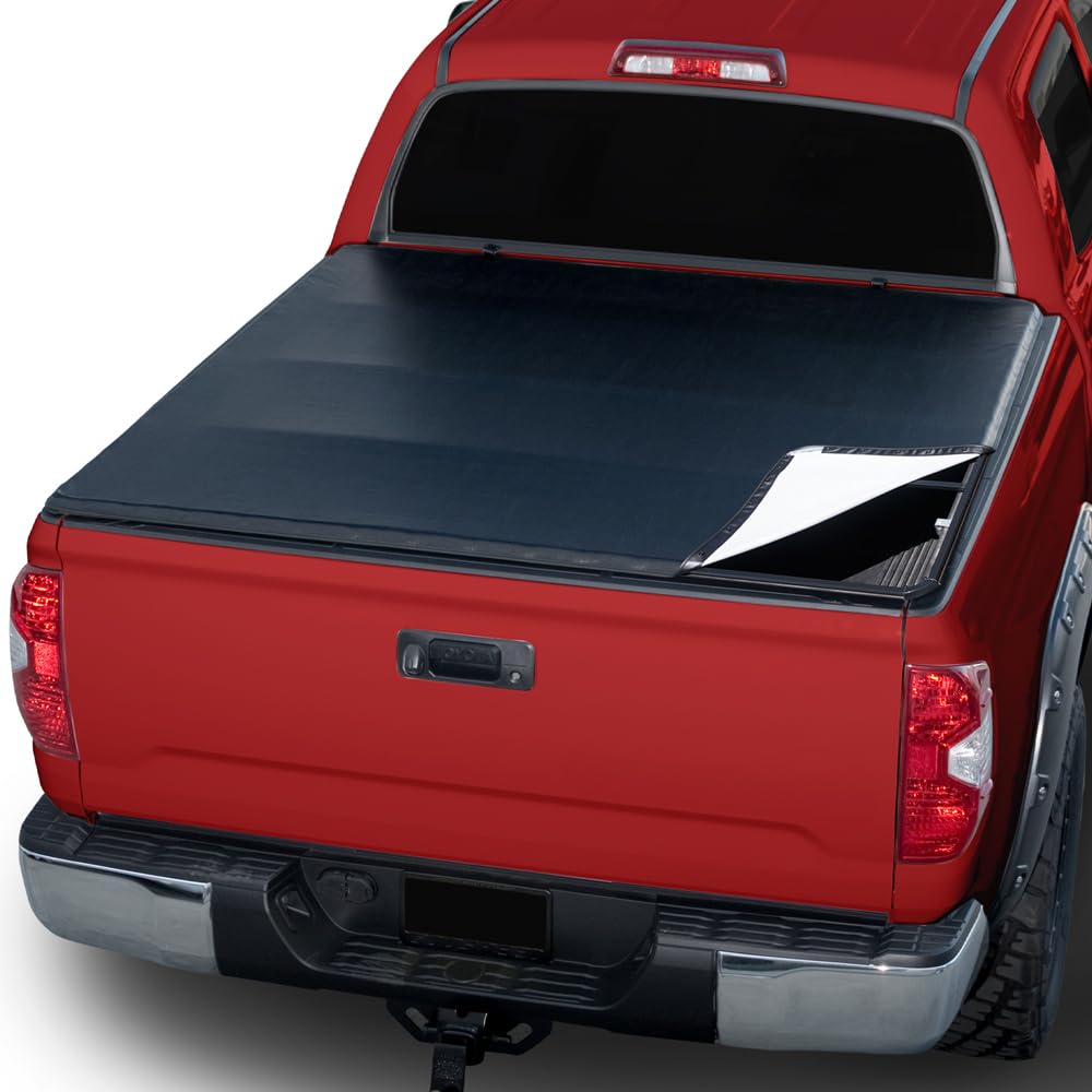 1995-2004 Toyota Tacoma & 1989-1994 Pickup 6ft Short Bed Snap-On Vinyl Tonneau Cover - Waterproof Truck Bed Cover for Cargo Protection & Improved Fuel Efficiency | Perfect for Camping, Road Trips & Hauling Gear