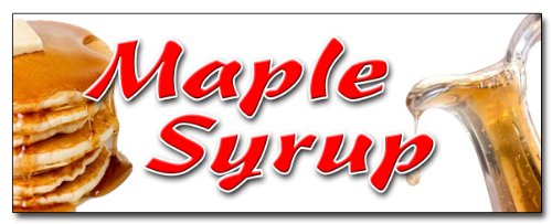 48-Inch Maple Syrup Decal Sticker for Pancakes & Waffles - Perfect for Kitchen Decor, Breakfast Nook, and DIY Crafts