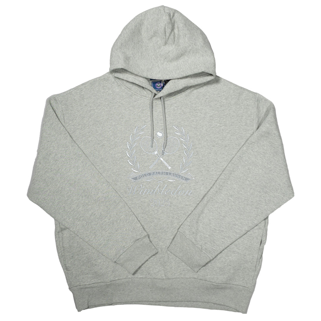 Wimbledon 2025 Grey Heather Pullover Sweater - Official Tennis Fan Apparel for Men & Women - Perfect for Grand Slam Matches & Casual Wear