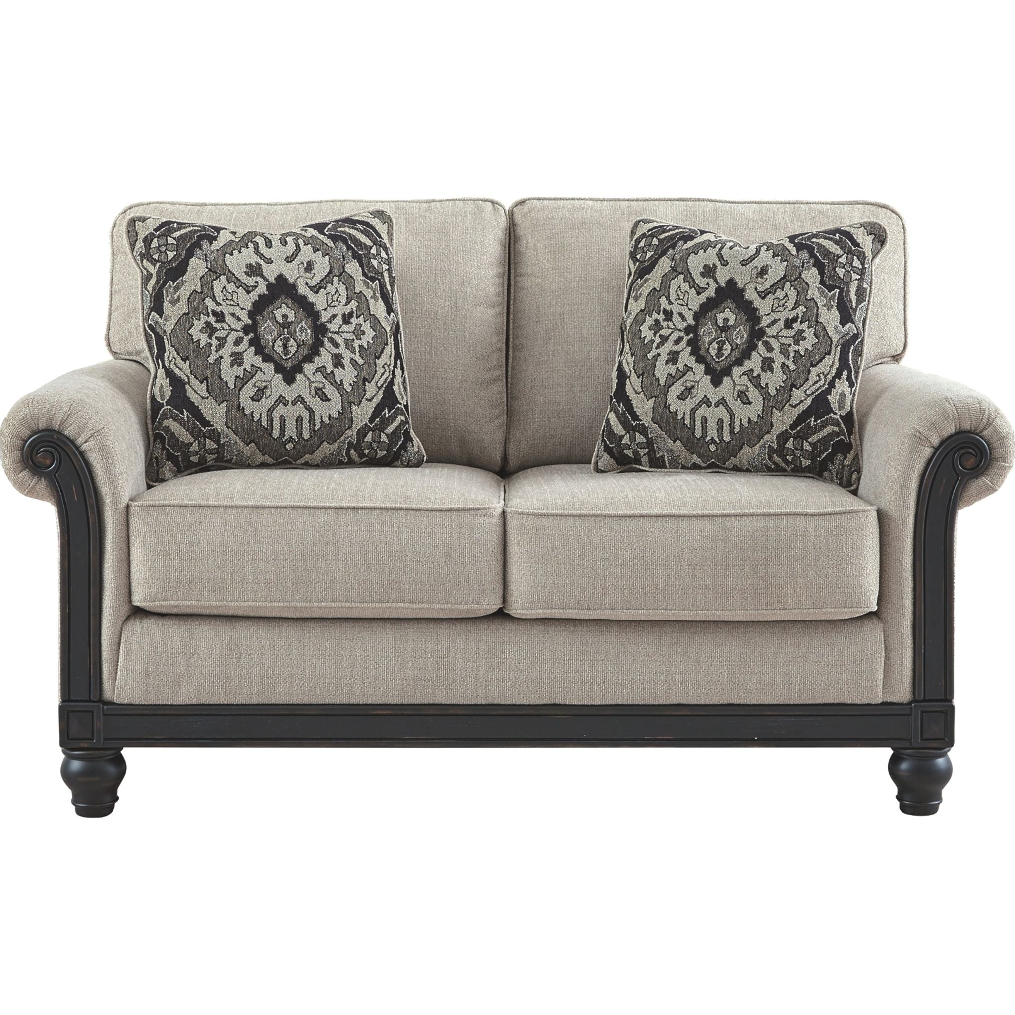 Benbrook Loveseat in Ash - Modern Two-Seater Sofa for Living Room, Lounge & Small Spaces | Comfortable & Stylish Home Furniture
