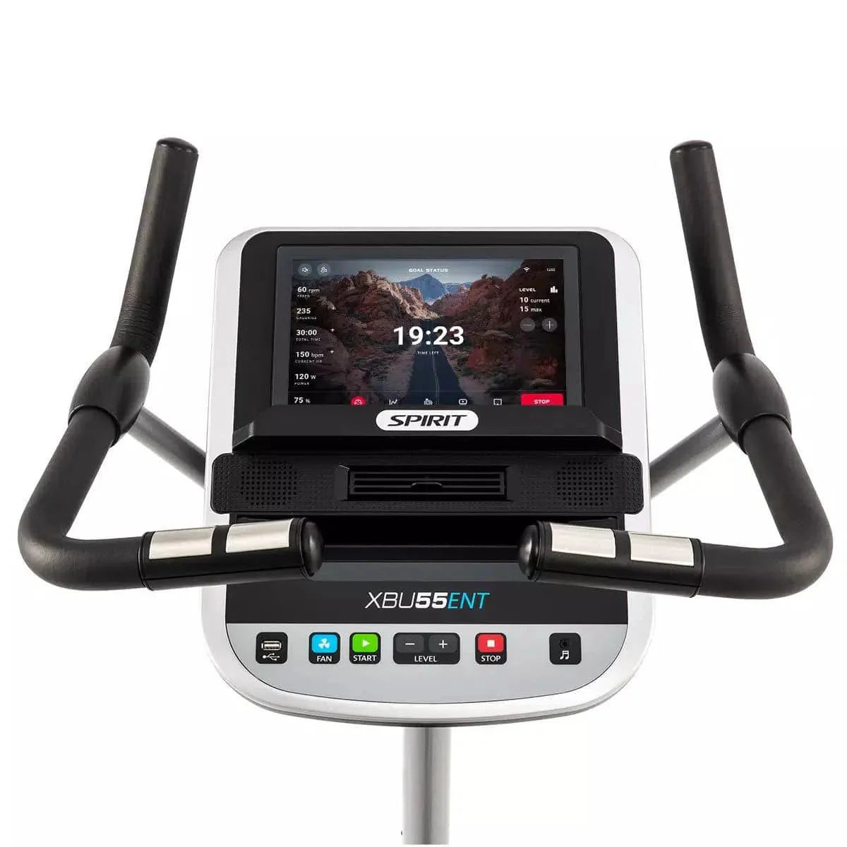 Spirit Fitness XBU55ENT Upright Exercise Bike for Home Gym - Cardio Workout Equipment for Weight Loss & Fitness Training