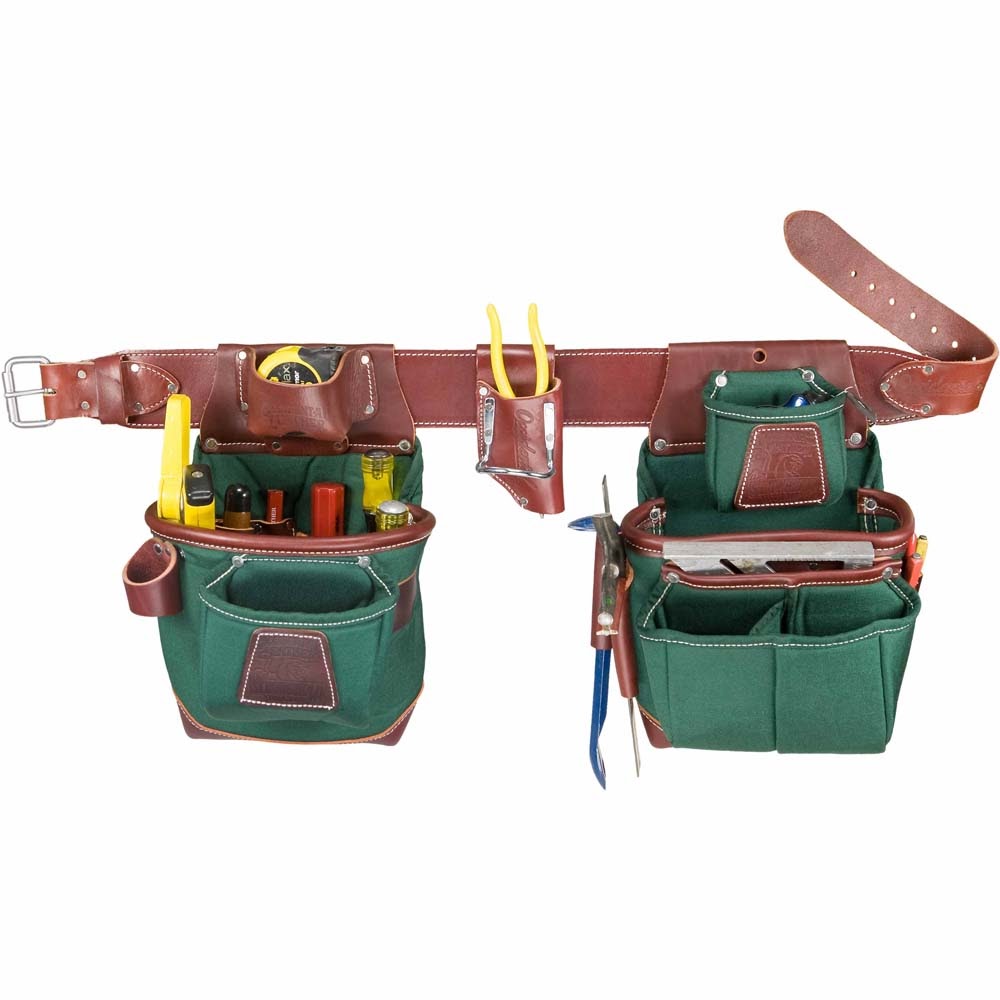 Occidental Leather 8585LH M Heritage FatLip Left-Handed Tool Bag Set - Durable Leather Construction for Professional Carpenters & Contractors - Perfect for Job Sites, Woodworking & Construction Projects
