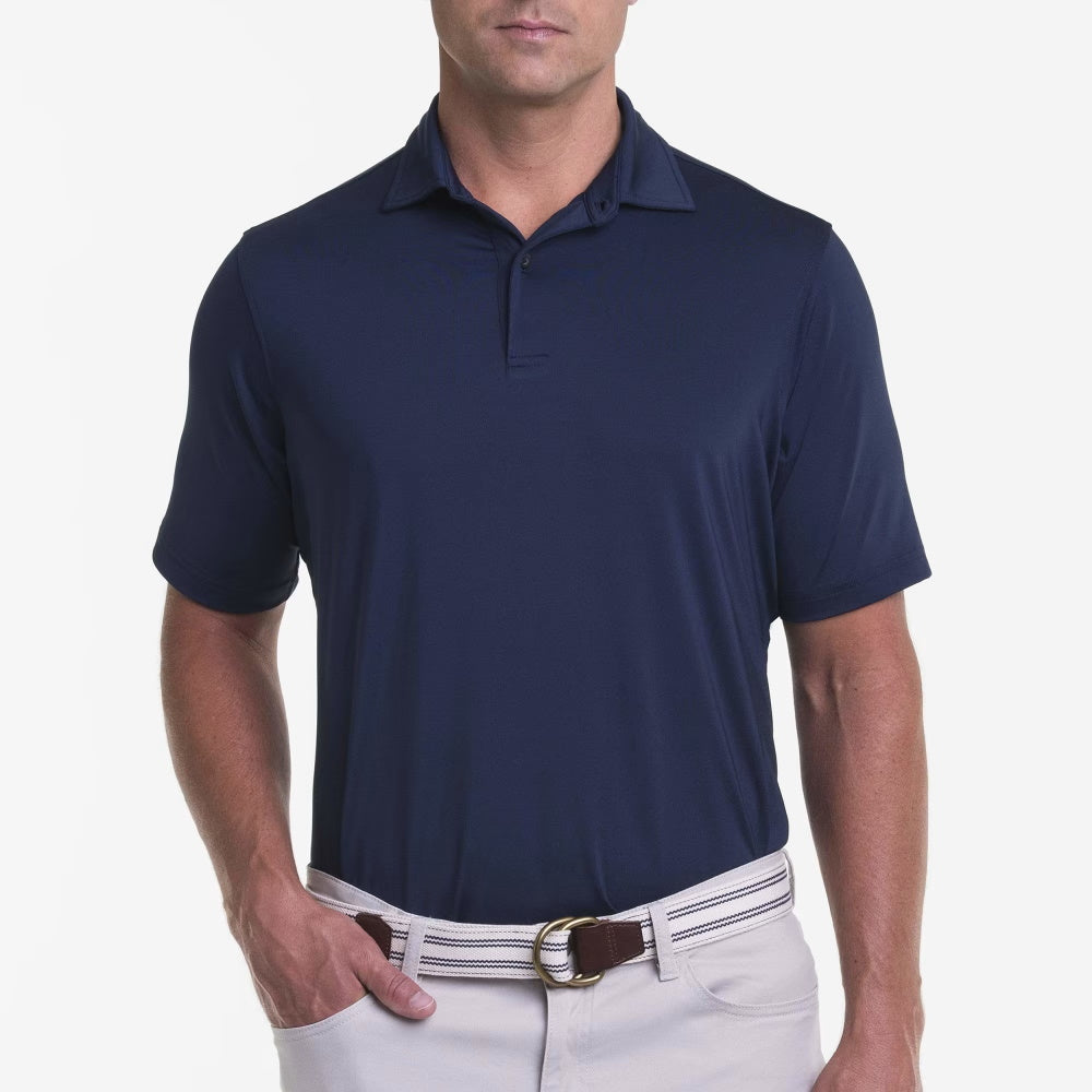 Fairway & Greene USA Solid Tech Polo Shirt for Men - Breathable & Moisture-Wicking Golf & Casual Wear - Perfect for Golf, Office & Outdoor Activities