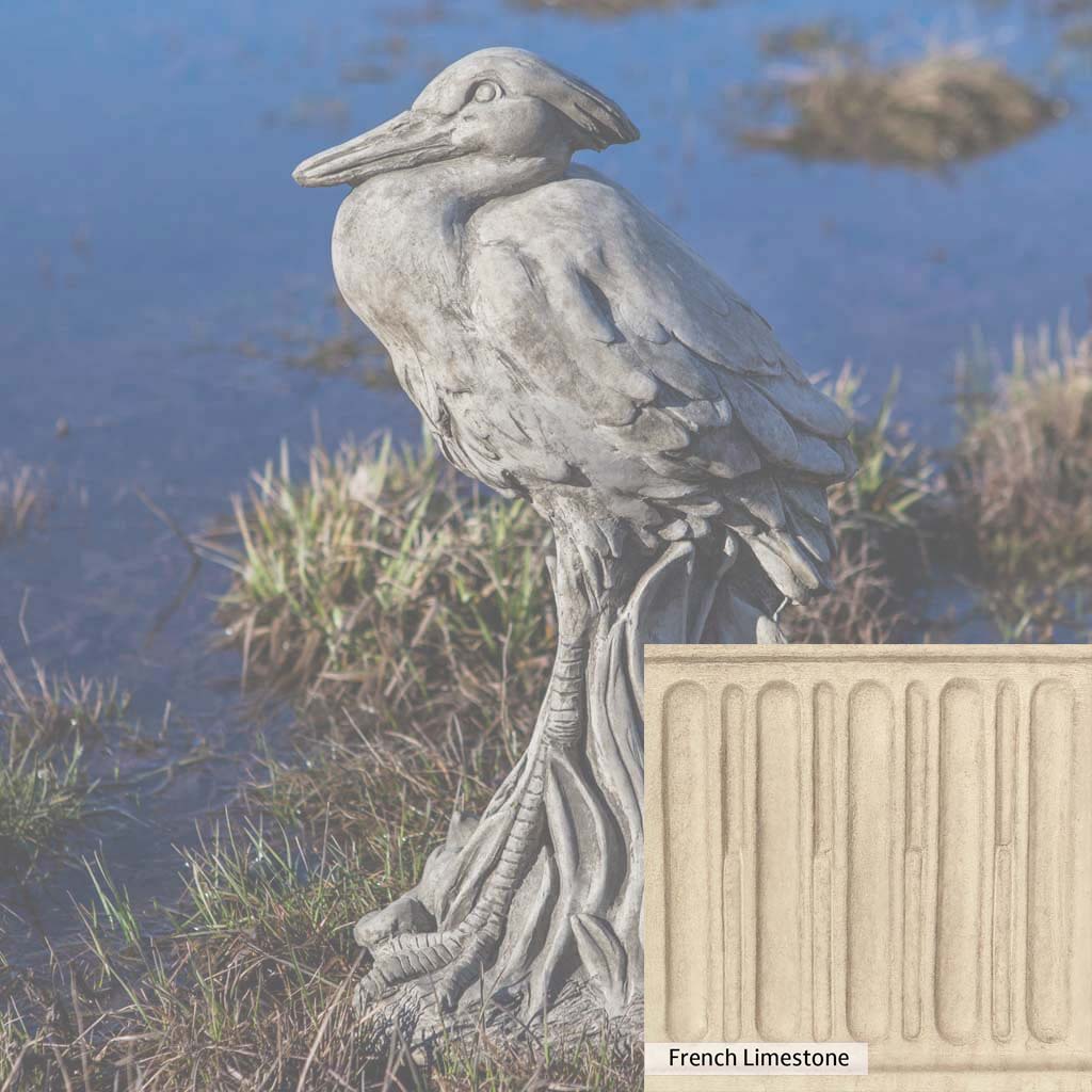 Campania International Egret Statue - Elegant Garden Decor, Outdoor Bird Sculpture for Patio, Lawn & Poolside | Perfect for Home & Landscape Decoration