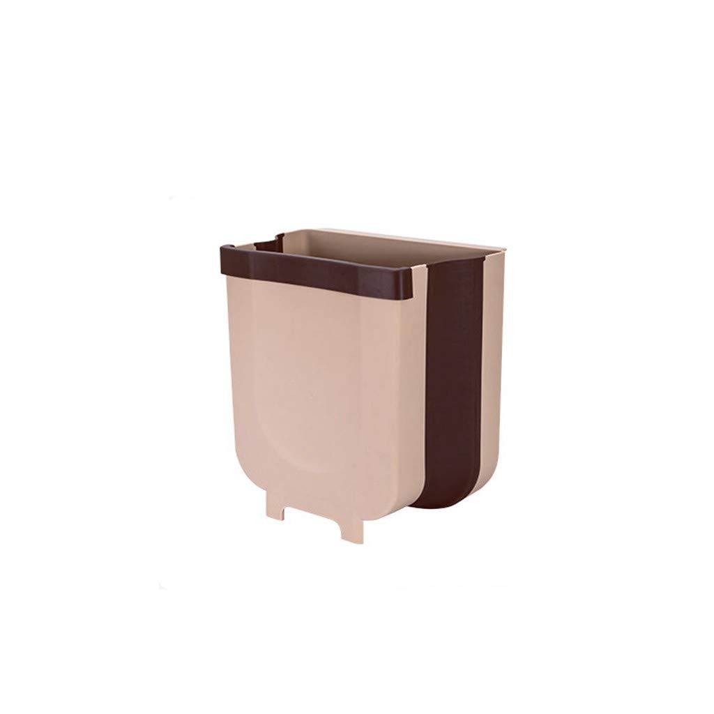 Foldable Hanging Trash Bin for Kitchen Cabinet - Space Saving Wall Mounted Waste Basket for Kitchen, Dining & Bar - Perfect for Small Spaces & Under Sink Organization