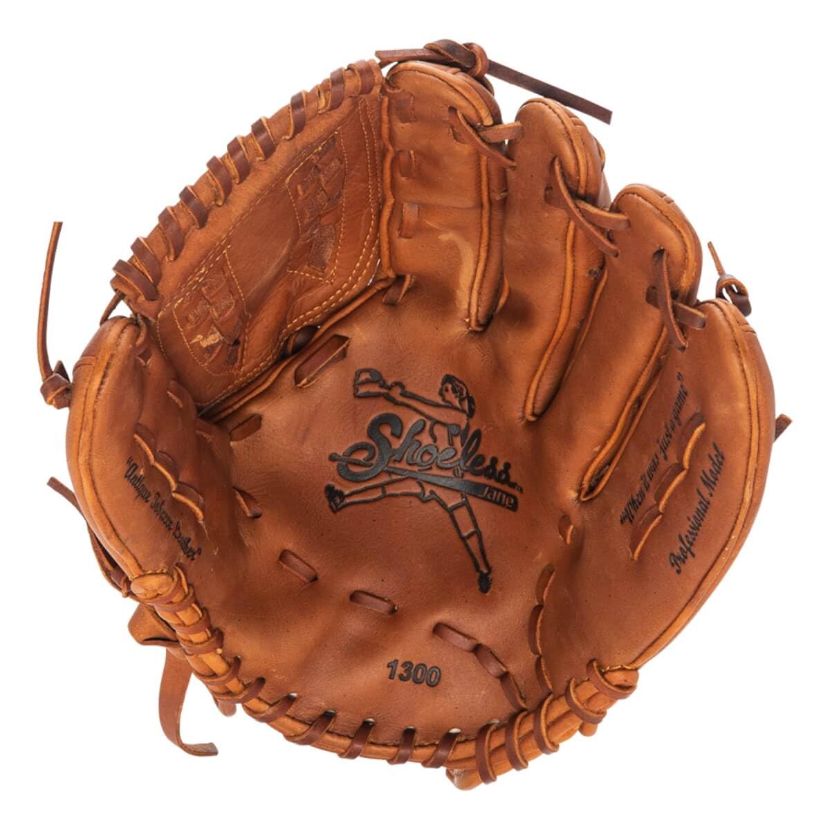 Shoeless Joe Fast Pitch Baseball Glove - Basket Weave Web, Brown Leather - Perfect for Youth & Adult Training, Games, and Practice Sessions