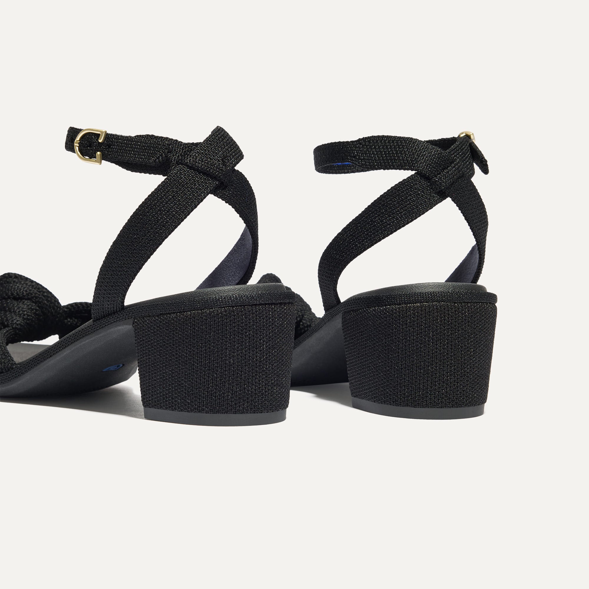 The Knot Sandal - Women's Black Braided Leather Sandals for Summer Beach & Casual Outings