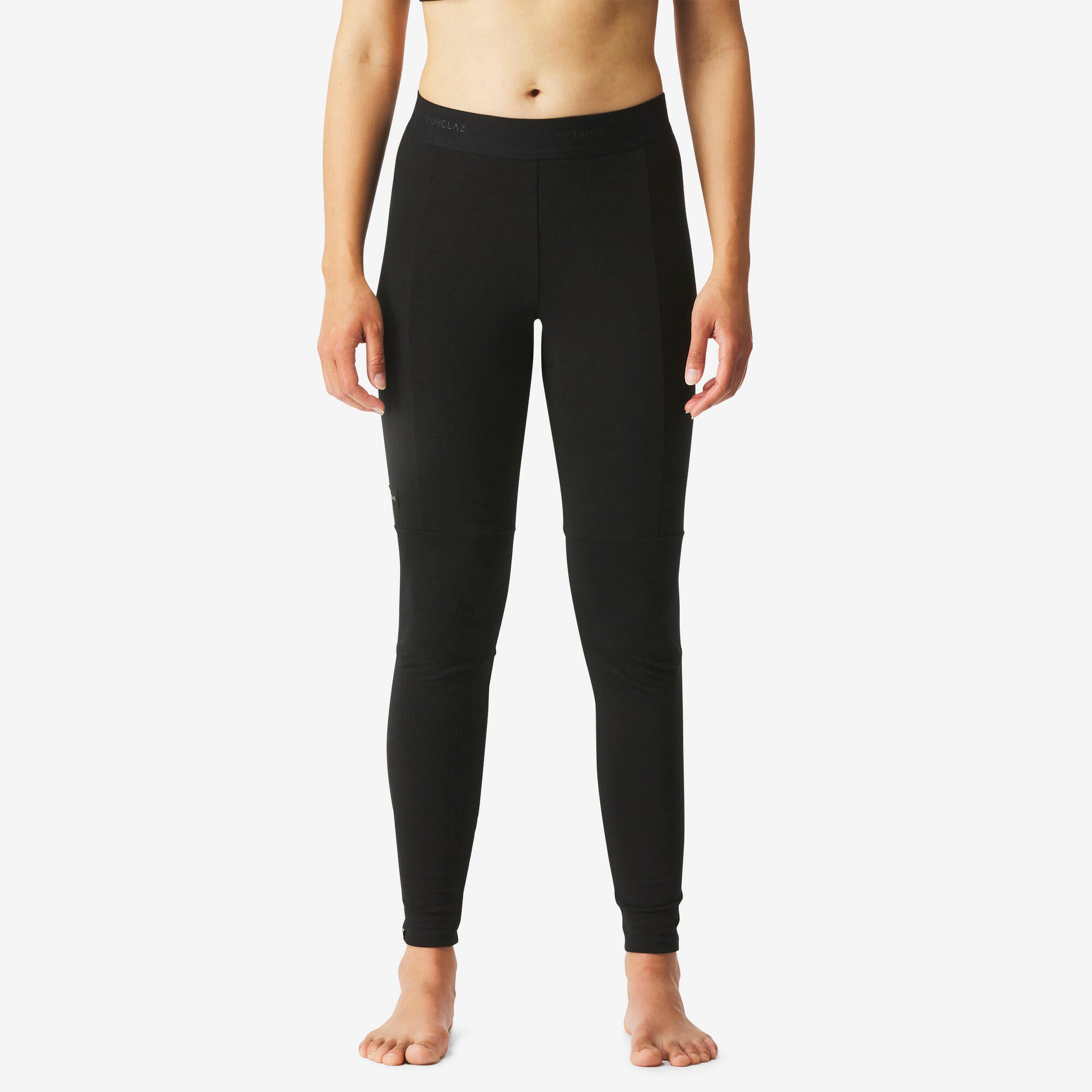 Forclaz Women's MT500 Merino Wool Leggings - Thermal Base Layer for Hiking, Skiing & Winter Outdoor Activities