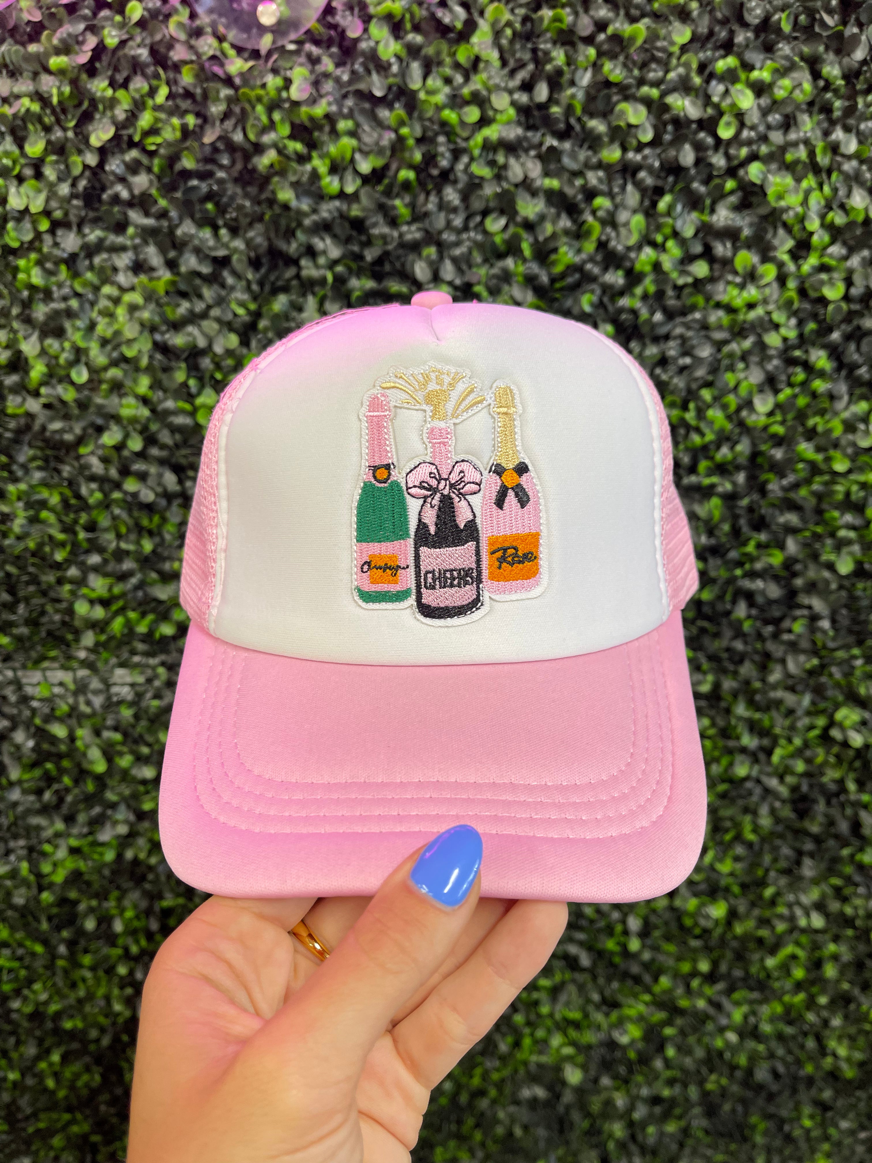 Champagne Please Trucker Hat - Stylish & Trendy Snapback Cap for Men & Women - Perfect for Parties, Concerts & Outdoor Events