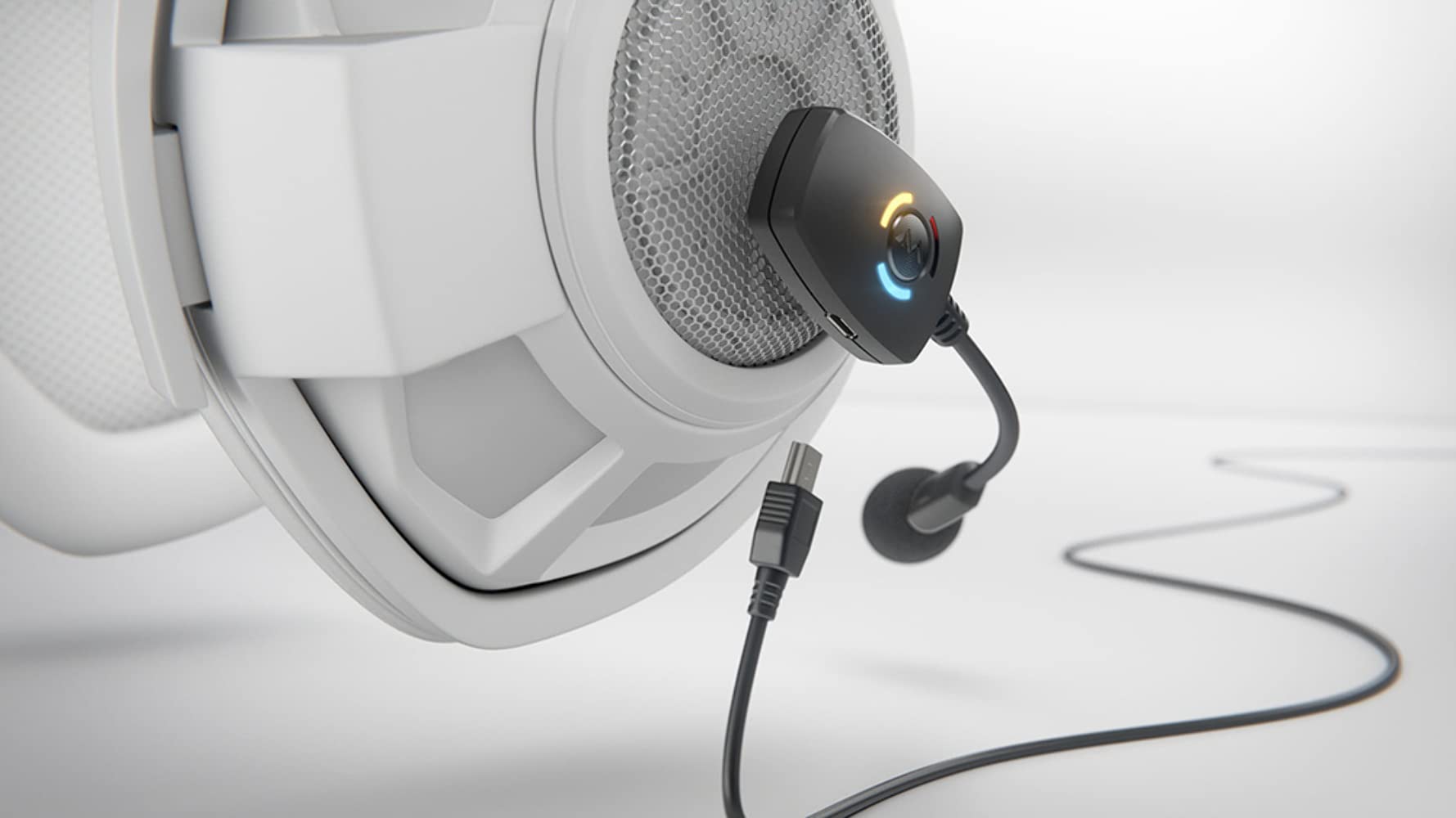 Antlion Audio ModMic Wireless Attachable Boom Microphone for Headphones - Noise Cancelling USB Microphone for PC, Mac, Linux, PS4, Gaming & Streaming - Perfect for Online Meetings, Podcasts & Voice Chats
