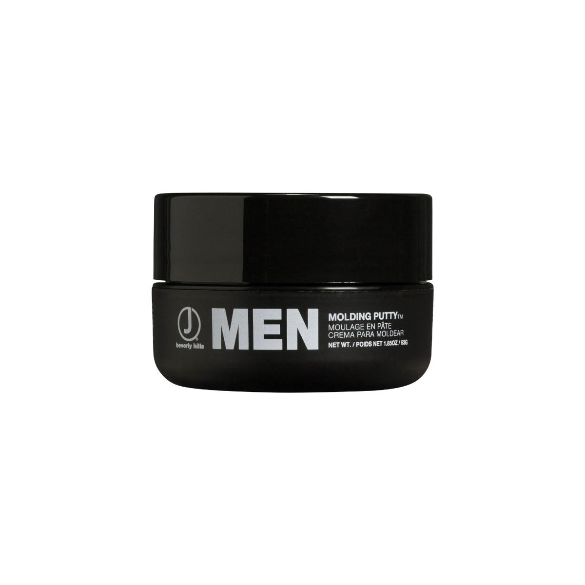 J Beverly Hills Men's Styling Molding Putty with Beeswax - Strong Hold & Texture for All Hair Types - 2 Oz Hair Wax for Everyday Styling & Grooming