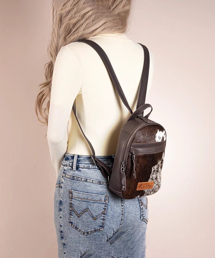 Montana West Genuine Leather Hair On Sling Bag for Women - Stylish Crossbody Purse with Fringe Detail - Perfect for Travel, Shopping & Everyday Use