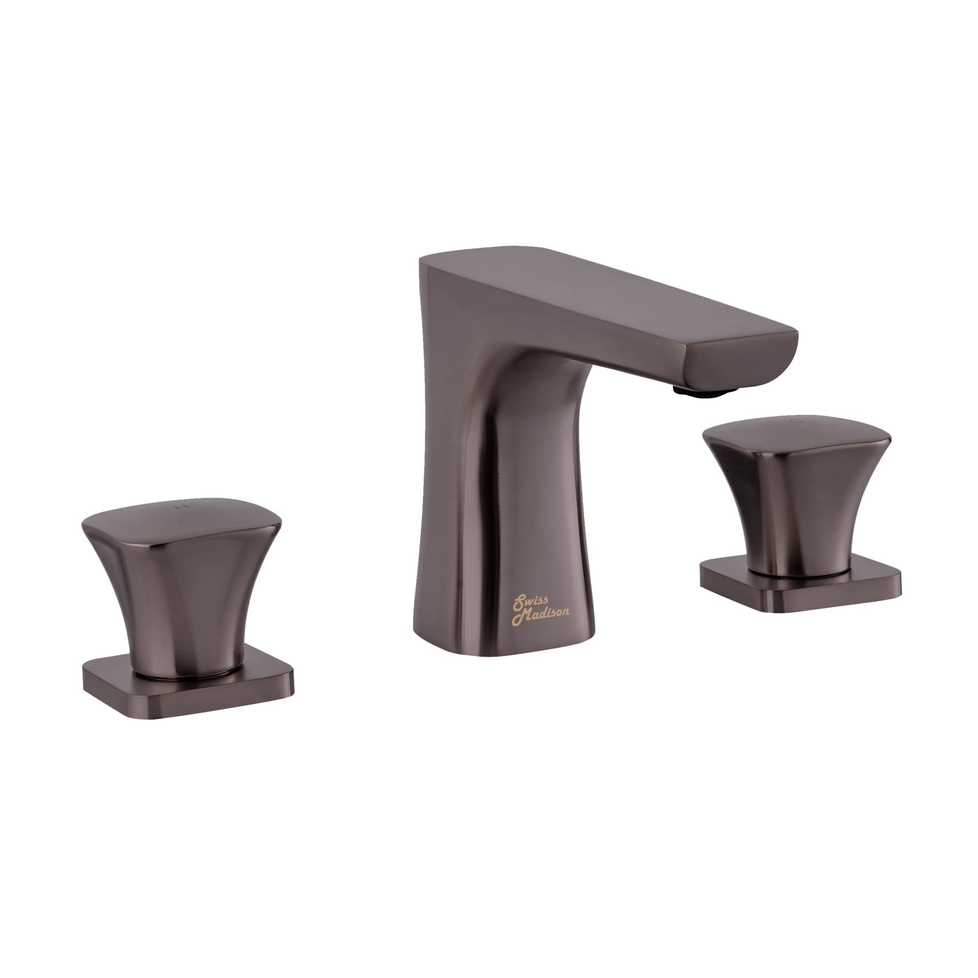 Monaco 8 Inch Widespread Bathroom Faucet - 2 Handle Oil Rubbed Bronze Finish - Perfect for Modern Bathroom Vanities and Powder Rooms