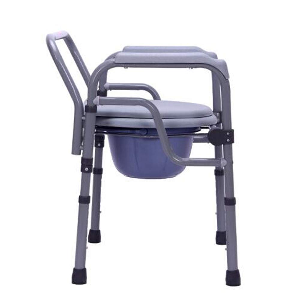 **Non-Slip Bariatric Toilet Seat - Folding Commode & Shower Chair with Adjustable Height, Safety Frame for Adults & Elderly - Ideal for Pregnancy, Handicap & Mobility Support**    *(Use Cases: Perfect for home care, post-surgery recovery, elderly assistance, and disabled bathroom safety.)*
