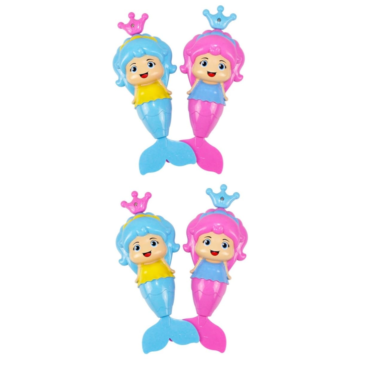 HEMOTON 4-Pack Wind-Up Bath Toys for Toddlers - Cute Cartoon Floating Water Toys for Bathtub Fun, Pool Play & Sensory Development