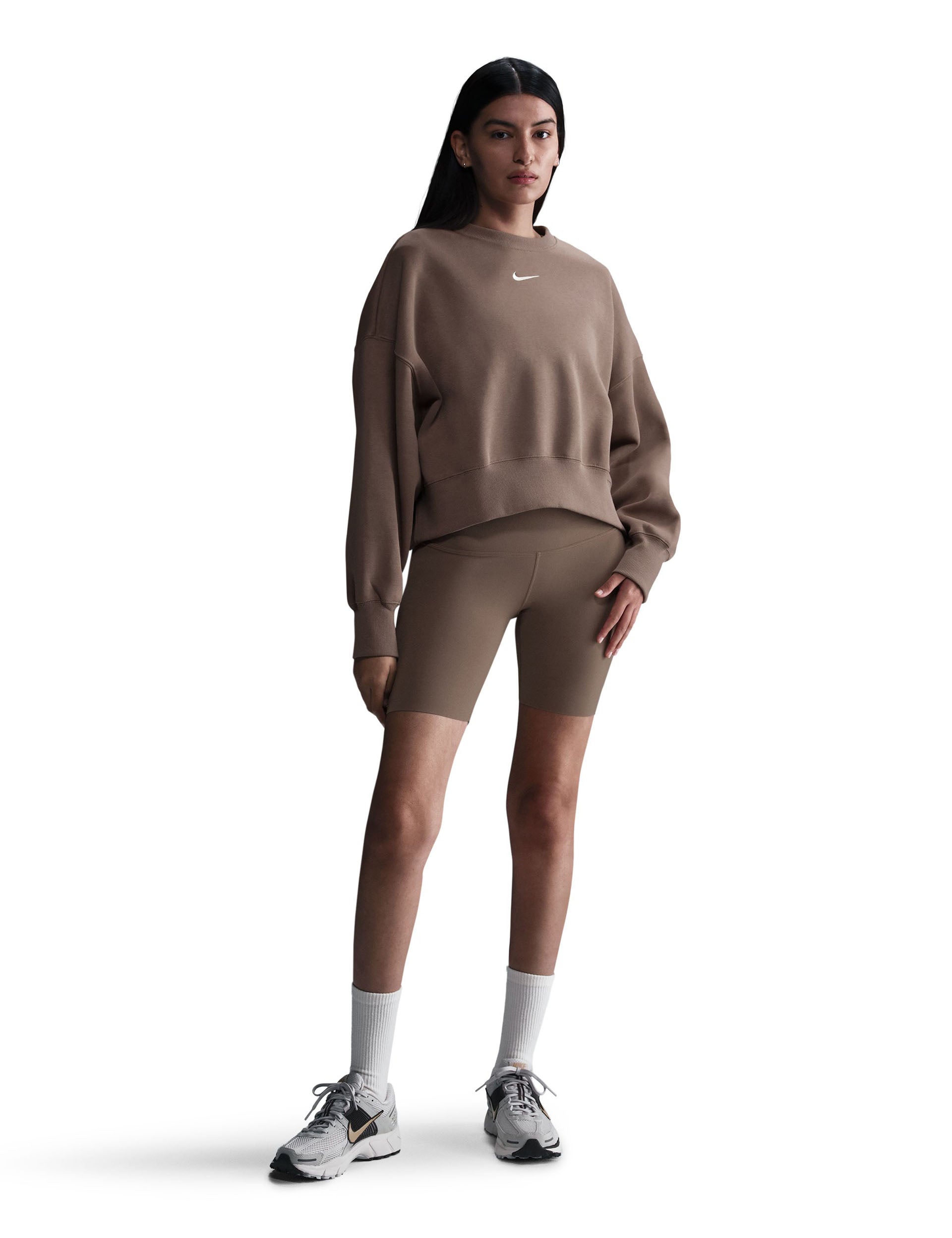 Phoenix Fleece Sweatshirt for Men & Women - Soft Mink Brown/Sail Sportswear - Gym, Running & Casual Wear