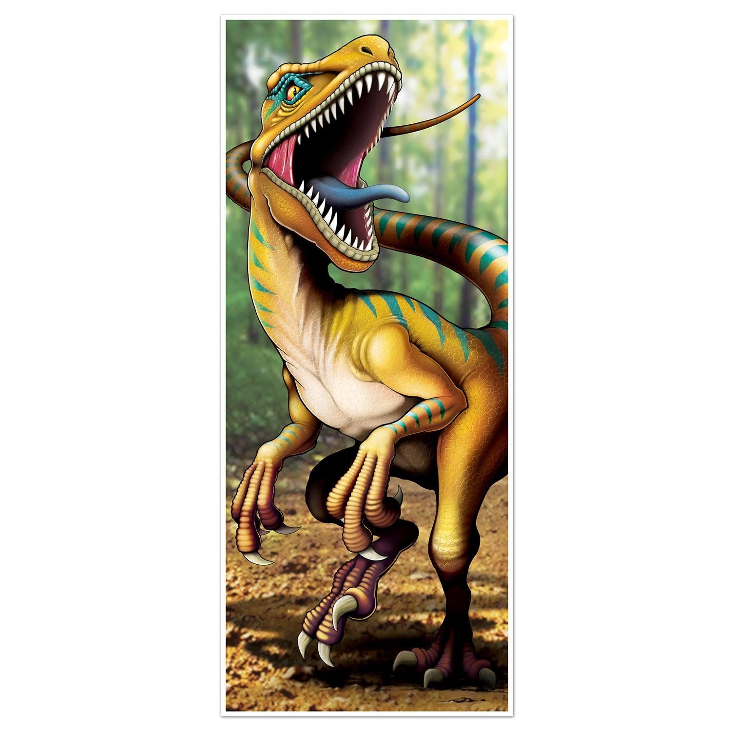 12 Pack Beistle Dinosaur Party Door Covers - Dino Themed Birthday Decorations for Kids Room, Classroom & Party Entrance Decor