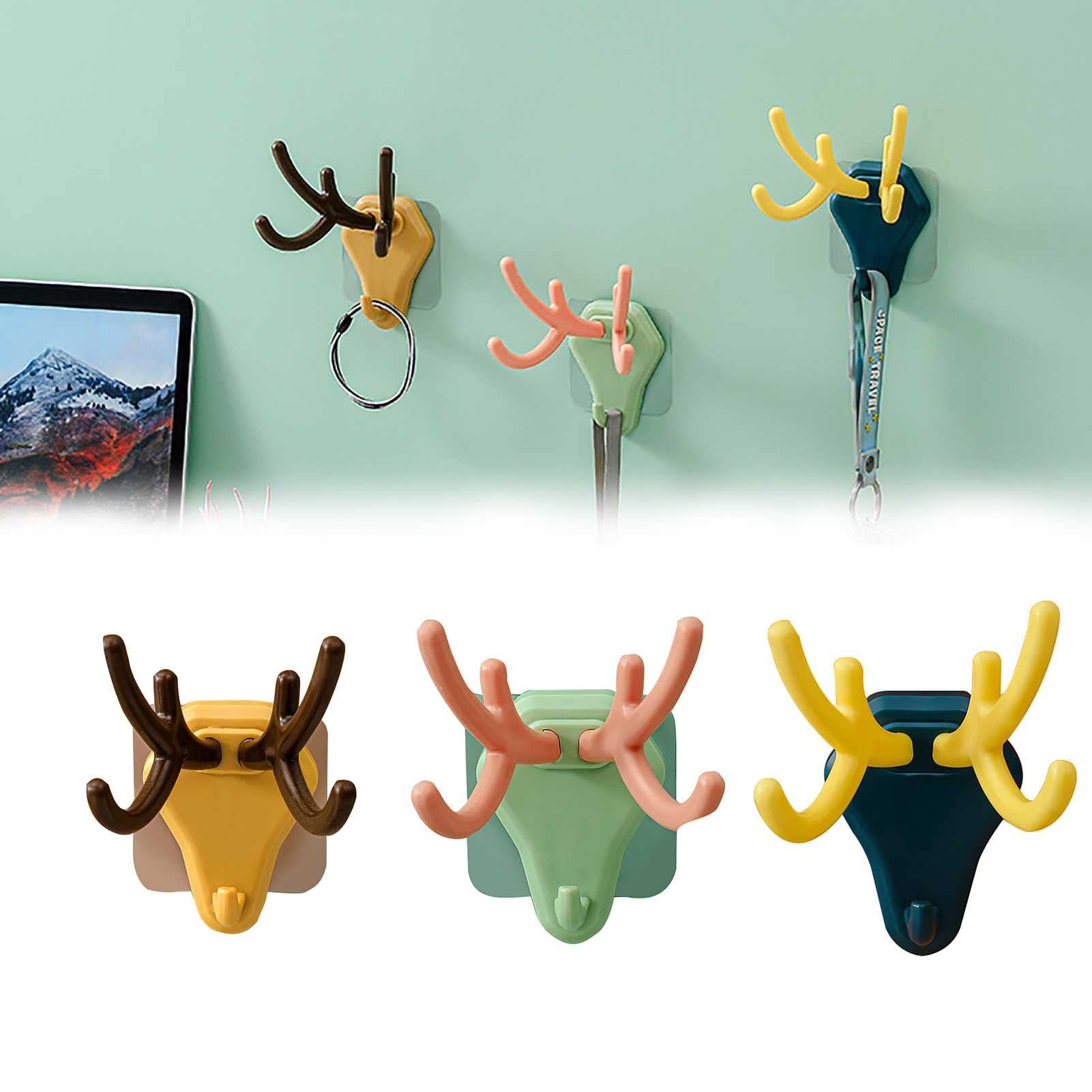 TTdamai Heavy Duty Adhesive Hooks - 11LB Wall Hooks, Waterproof & Oil Proof for Kitchen, Bathroom, Ceiling, Office & Window - 3 Sizes (Perfect for Hanging Towels, Decor & Organizing)