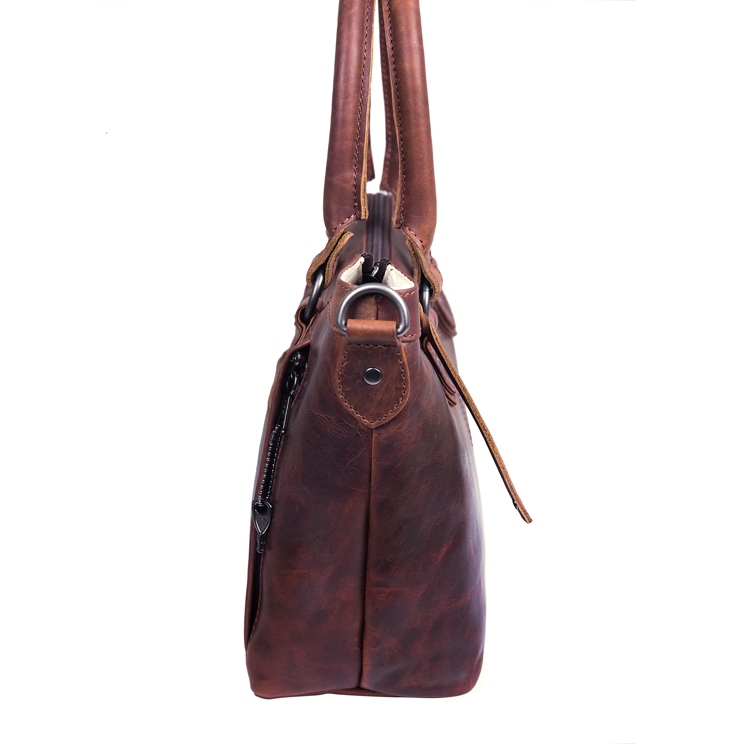 Stylish Carry Sadie Satchel - Spacious Crossbody Shoulder Bag with Universal Gun Holster & Secure Locking Zippers | Perfect for Travel, Work & Everyday Use