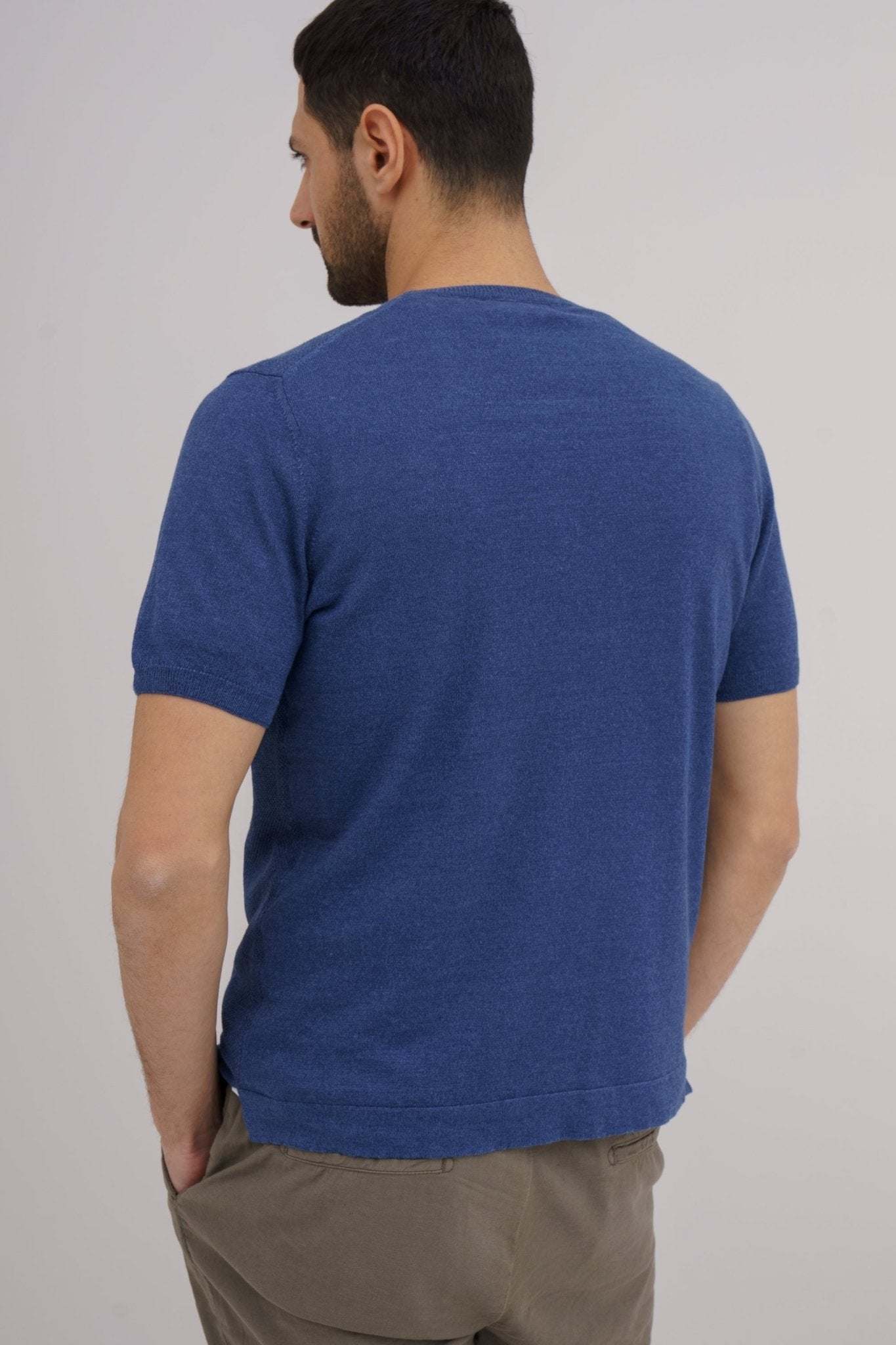 Ferrante Men's Short Sleeve Plain T-Shirt - 100% Cotton Casual Basic Tee for Everyday Wear, Gym, and Outfits | JEAN Style Comfort Fit Crew Neck Tops