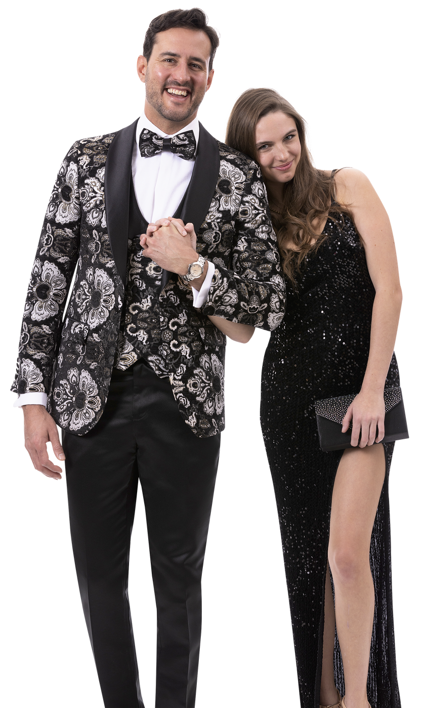 EJ Samuel Black Blazer J179 - Premium Slim Fit Men's Business Suit Jacket for Formal Wear & Office Attire | Perfect for Weddings, Interviews & Professional Events