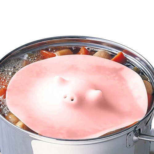 Pink Piggy Steamer for Kids - 6 to 9/10 Inch Cute Vegetable & Dumpling Steamer Basket | Perfect for Healthy Snacks, School Lunches & Family Cooking