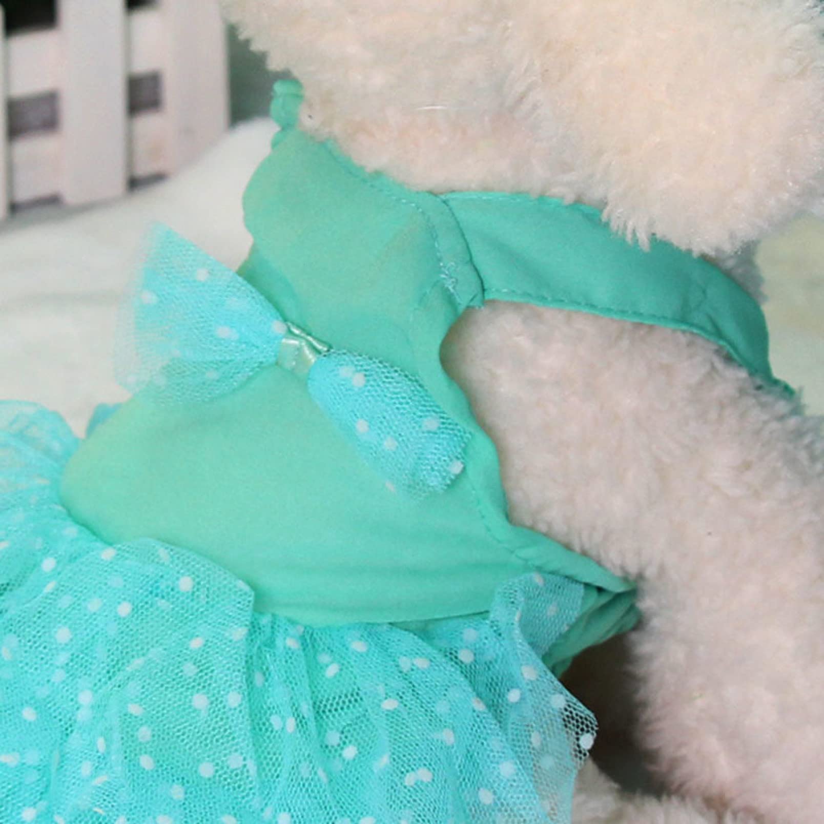 Classic Tulle Dog Wedding Dress - Spring Summer Pet Clothes for Small Dogs, Solid Skirt Puppy Princess Gown | Perfect for Weddings, Parties & Special Occasions