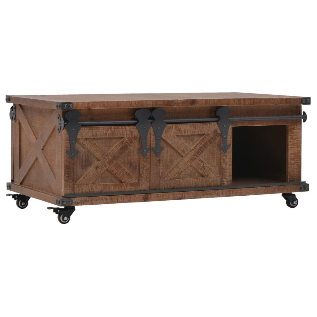 CHARMMA Solid Fir Wood Coffee Table - 35.8