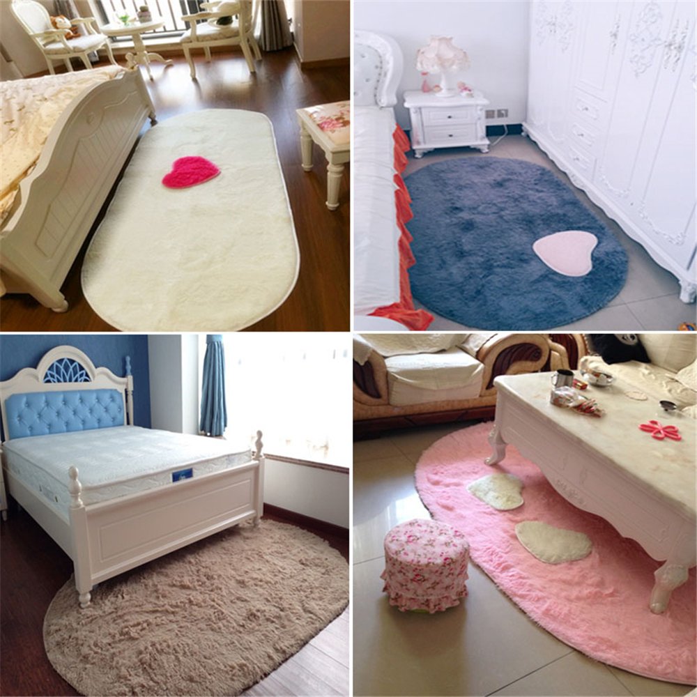 Soft Modern Fluffy Area Rug - Non-Slip Plush Shaggy Carpet for Living Room, Bedroom, Nursery & Kids Room - Cozy Home Decor for Family Comfort & Play Areas