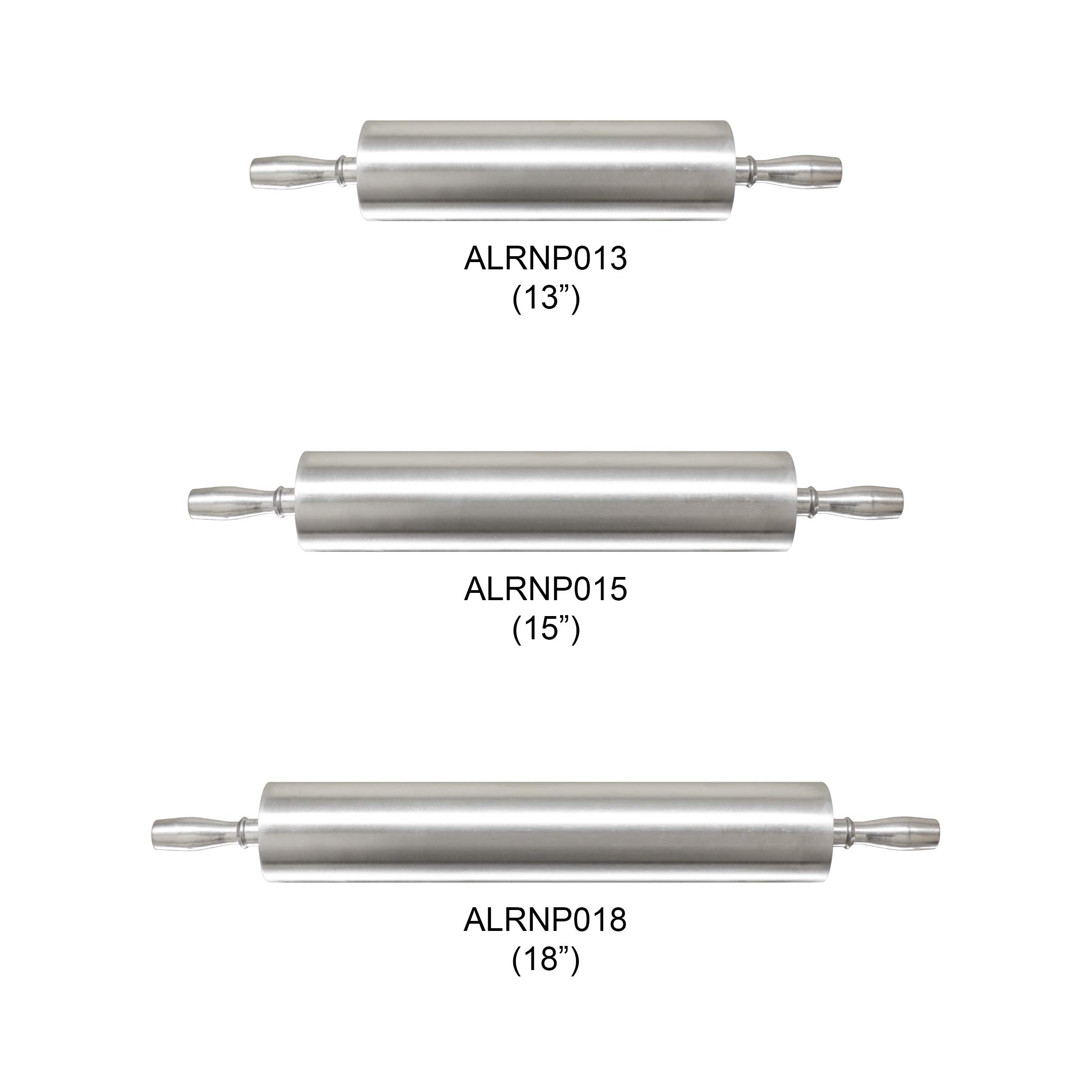 15 Inch Aluminum Rolling Pin - Durable & Lightweight Baking Tool for Pastry, Dough, Cookies - Perfect for Home Bakers & Professional Chefs