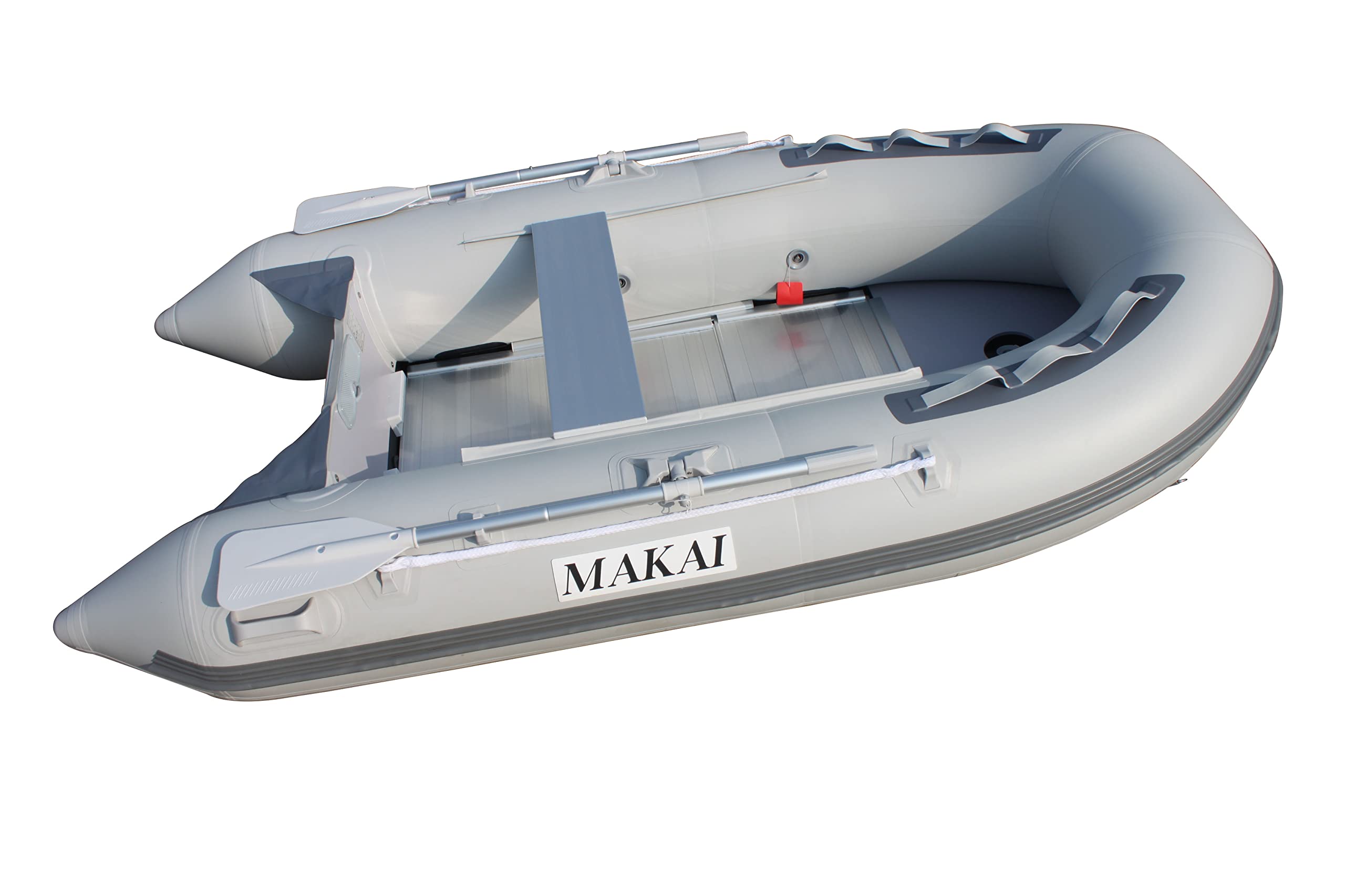 **Makai 9.5ft Inflatable Boat Raft Dinghy Pontoon with Aluminum Floor - Lightweight & Durable for Fishing, Camping & Water Sports**