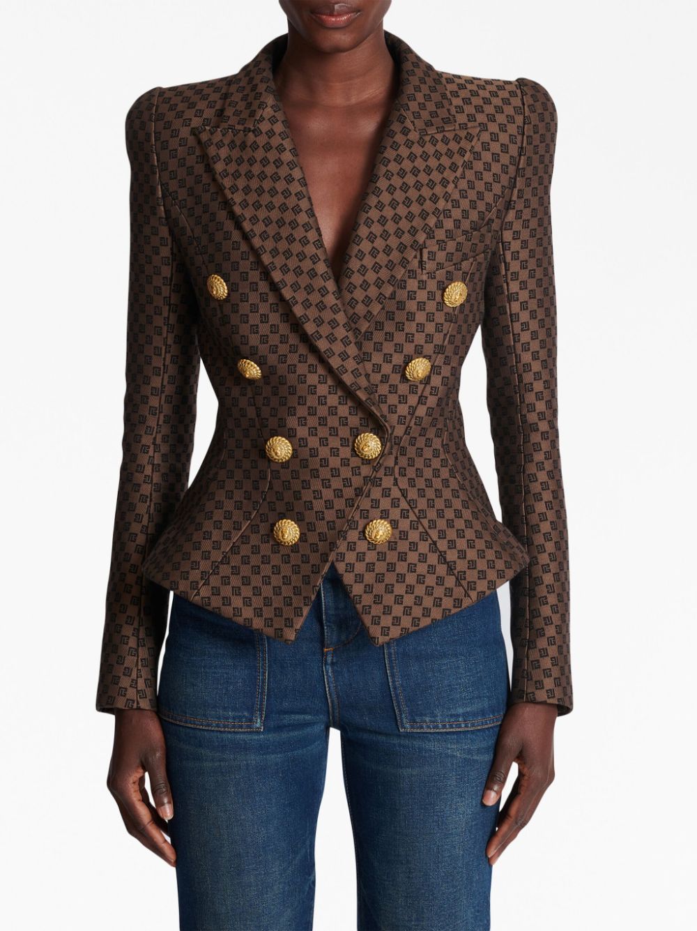 Balmain Brown Leather Jacket for Men & Women | Luxury Designer Outerwear for Fall & Winter Fashion | Perfect for Parties, Dates & Night Out