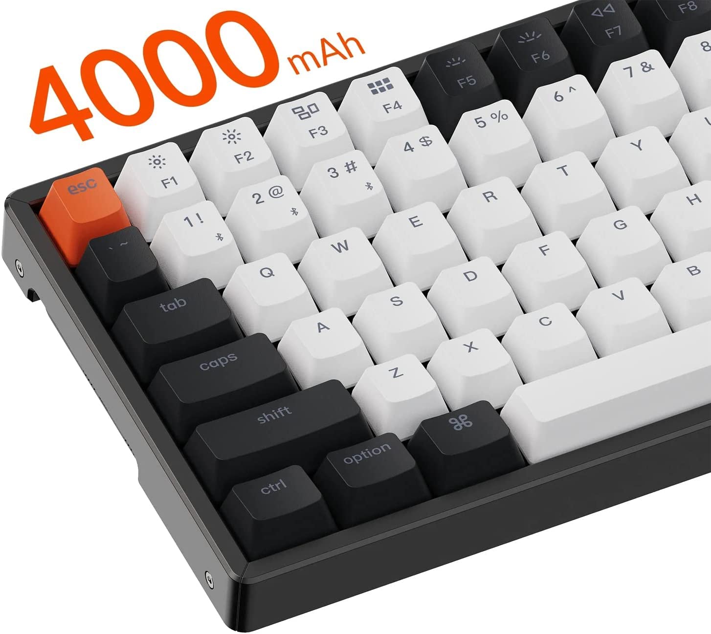 Keychron K2 V2 Wireless Mechanical Keyboard - 75% Compact 84-Key RGB Backlit, Hot-Swappable Gateron G Pro Brown Switch, Aluminum Frame for Mac & Windows (Bluetooth/USB Wired) - Perfect for Gaming, Coding & Office Work