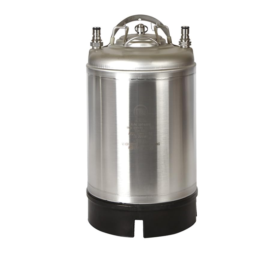 AEB 2-Pack 3 Gallon Ball Lock Kegs with Single Handle - Homebrew Beer, Soda, Kombucha - Perfect for Home Brewing, Parties & Bars
