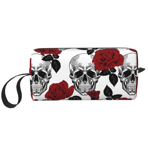 Skull Red Rose