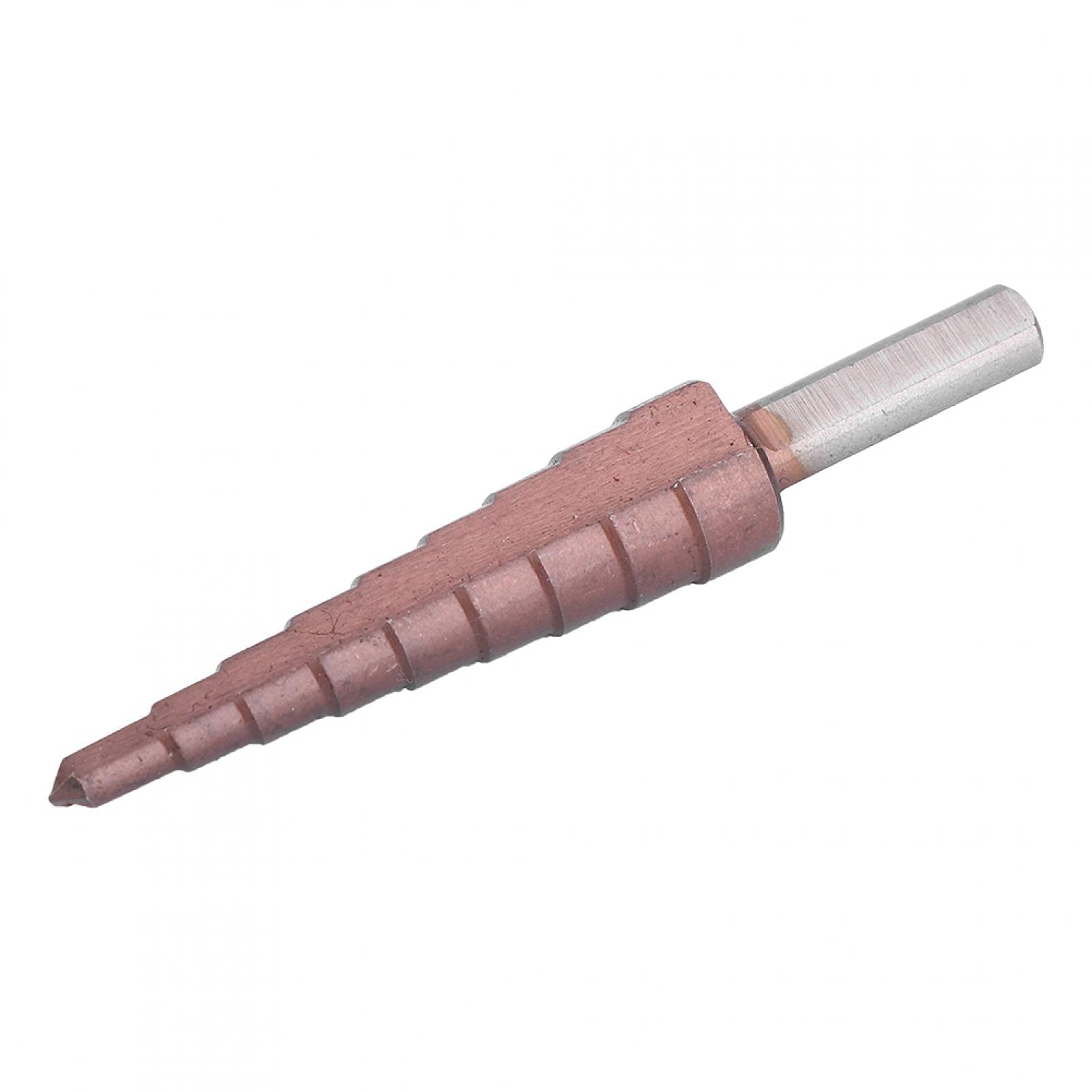 Cobalt Coated Step Drill Bit Set (4-12mm, 9 Sizes) for PVC, Steel, Wood - Perfect for DIY Projects, Metalworking & Home Repairs