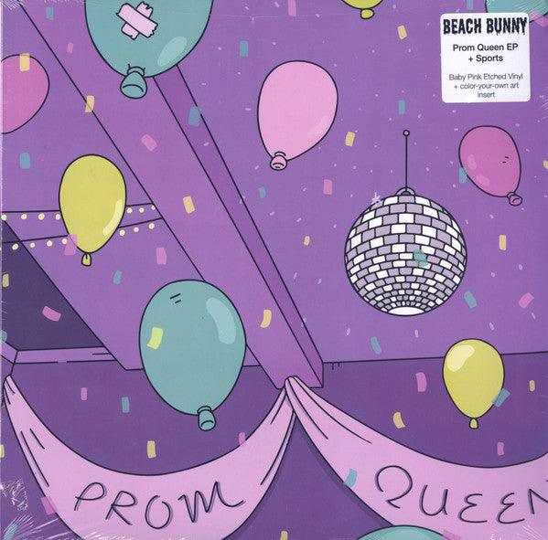 Beach Bunny Prom Queen + Sports Baby Pink Etched Vinyl Record - Limited Edition Indie Rock Vinyl LP for Music Lovers & Collectors - Perfect for Home Listening, Gifts & Vinyl Collections