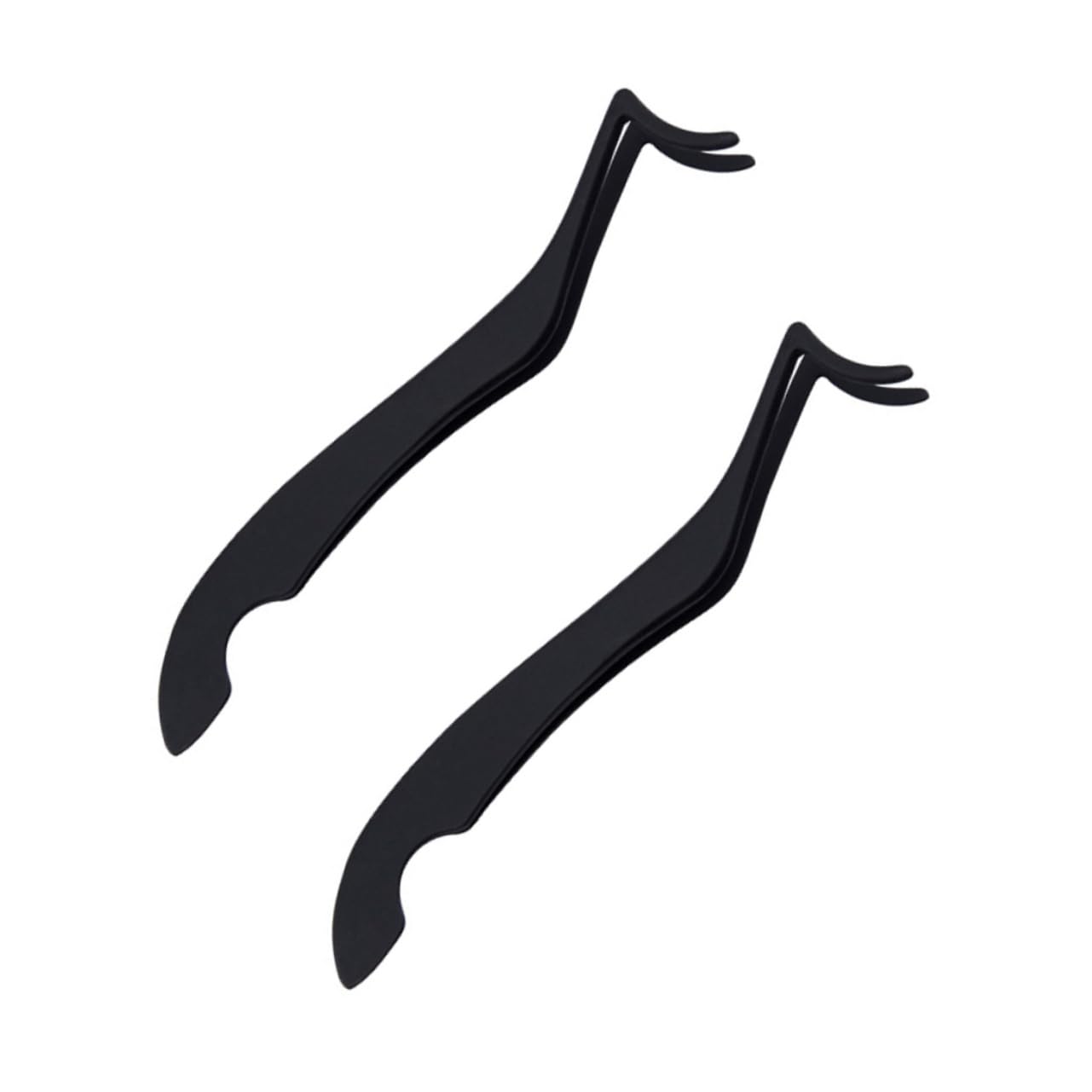 2 Pack Eyelash Extension Tweezers - Professional Lash Applicator Tool for Sensitive Lash Glue, Magnetic Eyelashes & Lash Lift Kit - Reusable Eyelash Curler & Adhesive Tool - Perfect for Salon, Home & Professional Makeup Use