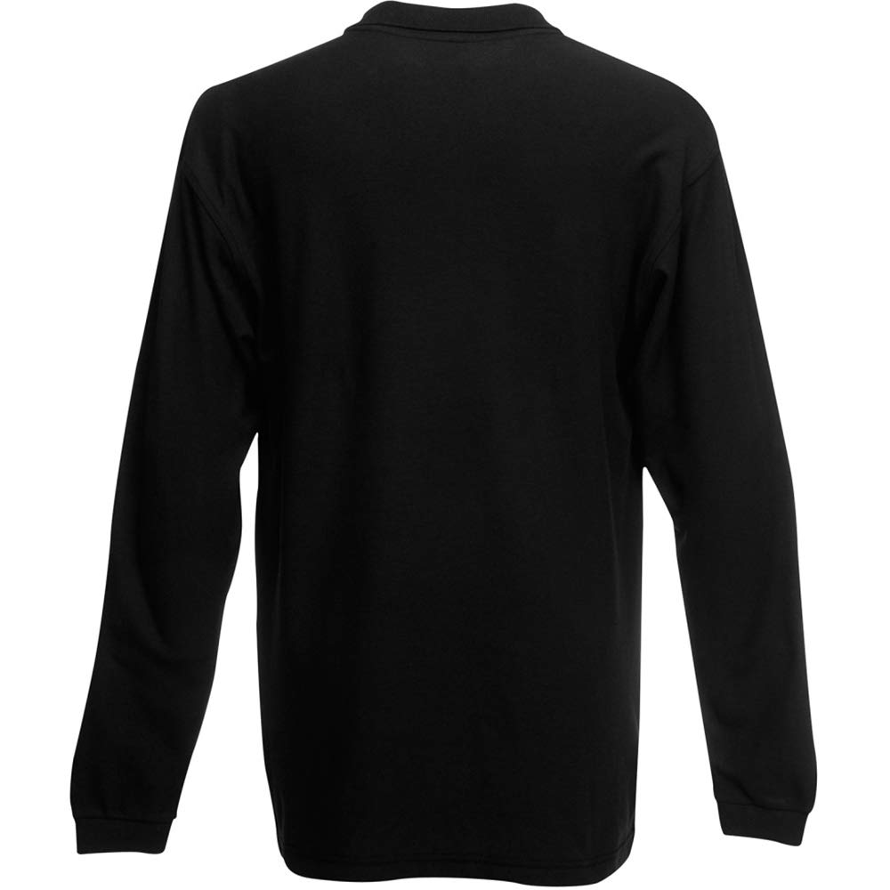Fruit of The Loom Men's Premium Long Sleeve Polo Shirt - Comfortable Cotton Work Shirt for Business Casual & Office Wear