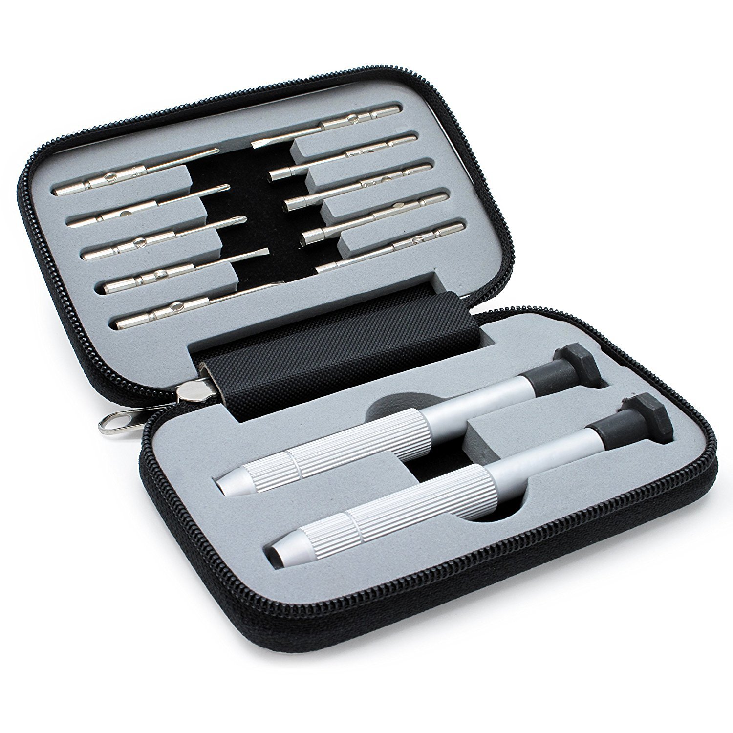 10-in-1 Aluminum Multi-Tool Screwdriver Set for iPhone, Laptop, Smartphone & Electronics Repair - Compact EDC Wallet Tool Kit (Black) - Perfect for DIY Fixes, Travel & Emergency Repairs
