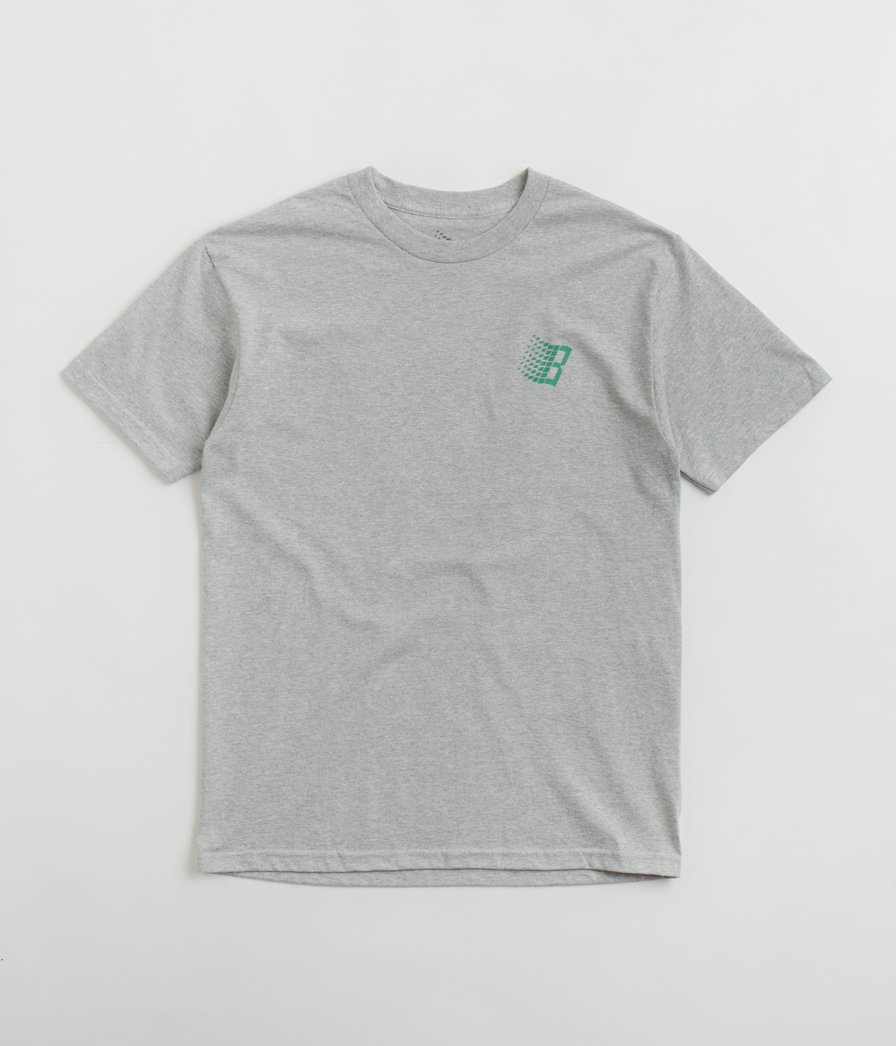 Bronze 56K B Logo T-Shirt - Heather Grey Cotton Tee | Vintage Streetwear for Men & Women | Perfect for Casual Wear, Concerts, and Retro Fashion
