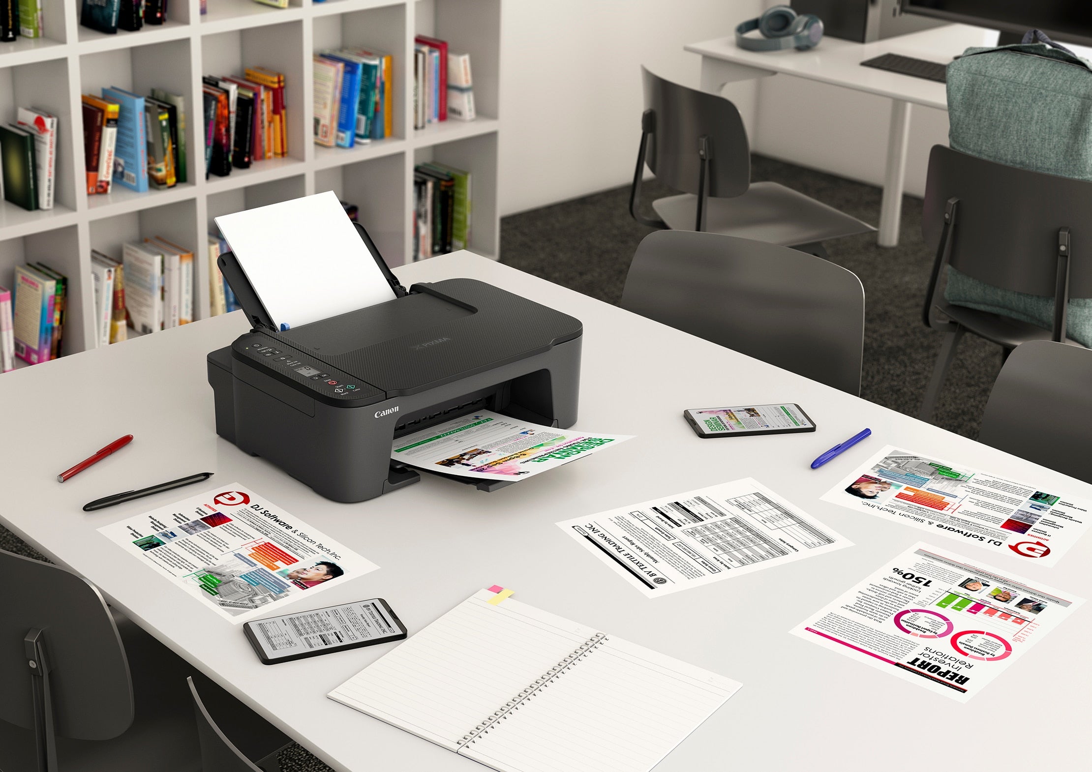 CANON PIXMA TS3470 Wireless All-in-One Printer for Home & Office | Print, Scan, Copy | Compact Design with Mobile Printing
