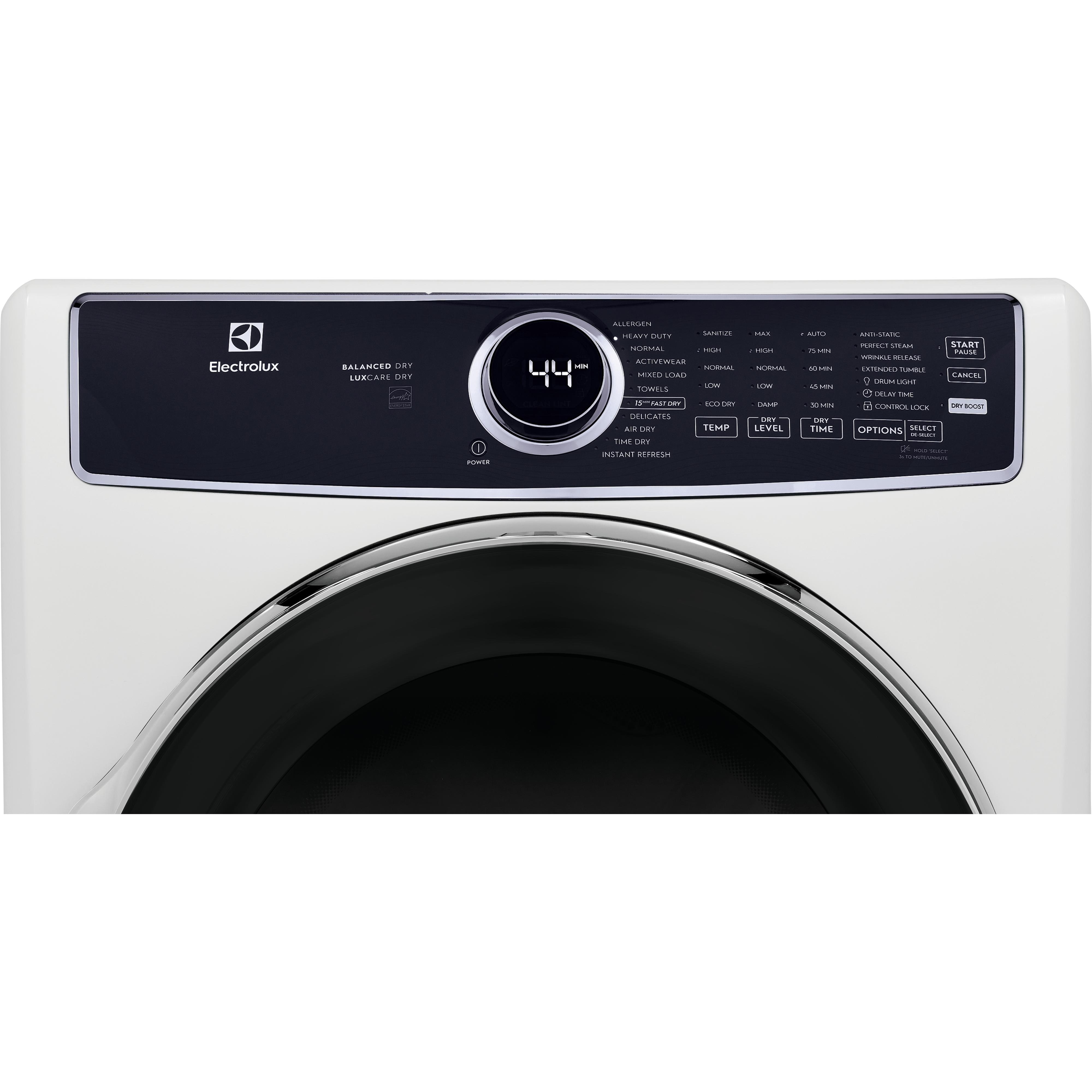 Electrolux 8.0 cu. ft. Gas Dryer with 11 Drying Programs - ELFG7637AW | Perfect for Large Families & Heavy Laundry Loads | Fast & Efficient Drying for All Fabric Types