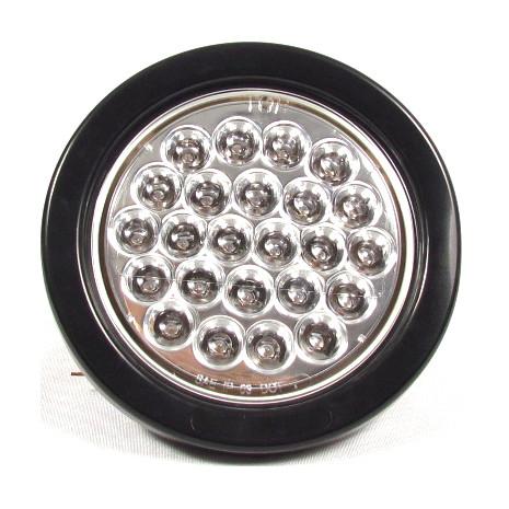 Fortpro 4 Round LED Light Bar with 24 Amber LEDs - Durable Off-Road Lighting for Trucks, Jeeps & ATVs - Perfect for Night Driving, Fog & Hazard Conditions