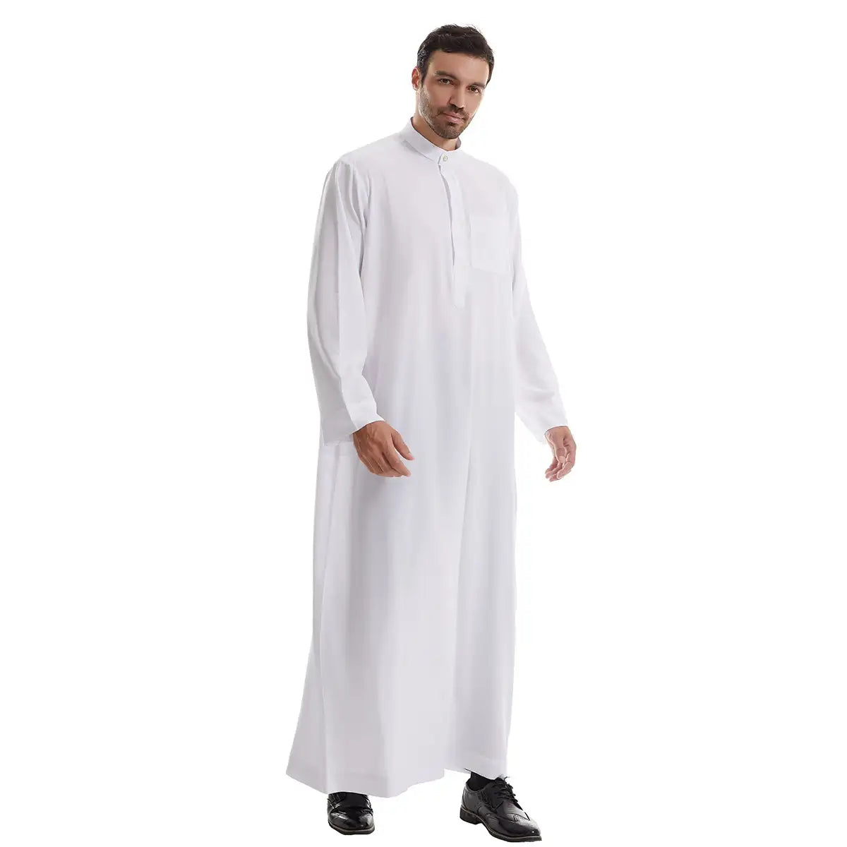 Premium Emirati Kandura Jubbas for Men - Traditional Thobe Thawb with Pocket - Perfect for Eid, Weddings & Formal Occasions