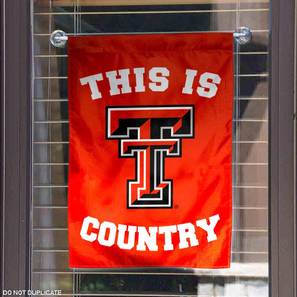 Texas Tech Red Raiders Garden Banner Flag - This is Red Raiders Country - Perfect for Game Day, Tailgating, and College Football Decorations