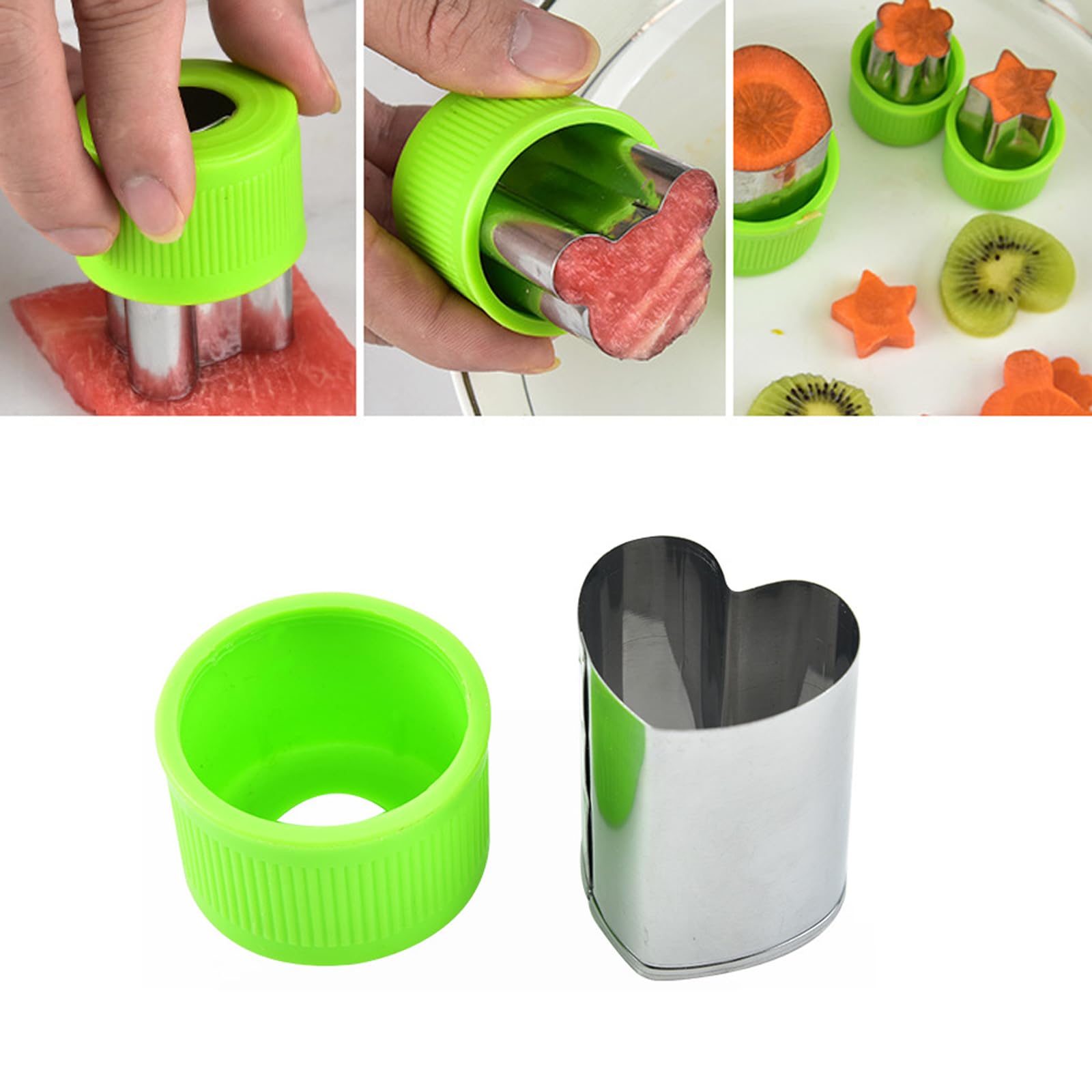 9-Piece Stainless Steel Fruit Tool Set - Apple Slicer, Avocado Cutter, Watermelon Slicer, Kiwi Scooper with Seed Remover - Kitchen Gadgets for Fruit Shaping, Salad Prep & Party Platters