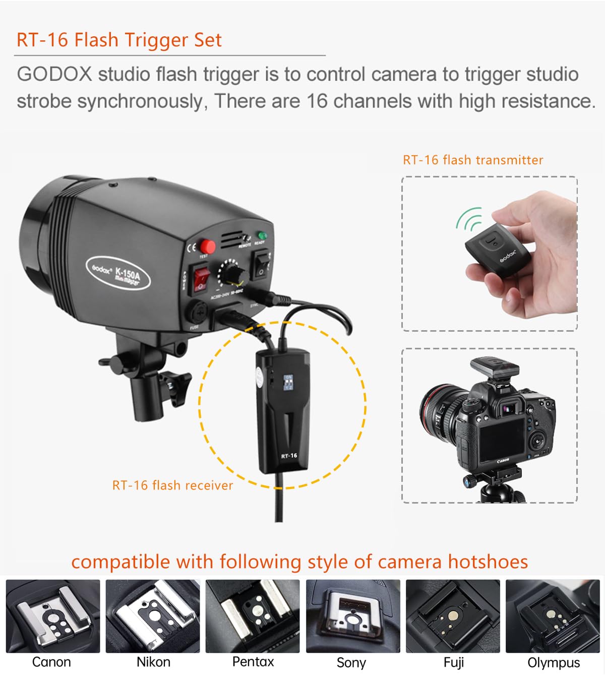 Godox Professional 180W Studio Strobe Lighting Kit (2 Monolights) - 5600K Daylight Balanced, Includes Flash Trigger, Softbox & Light Stands - Perfect for Portrait, Product & Fashion Photography