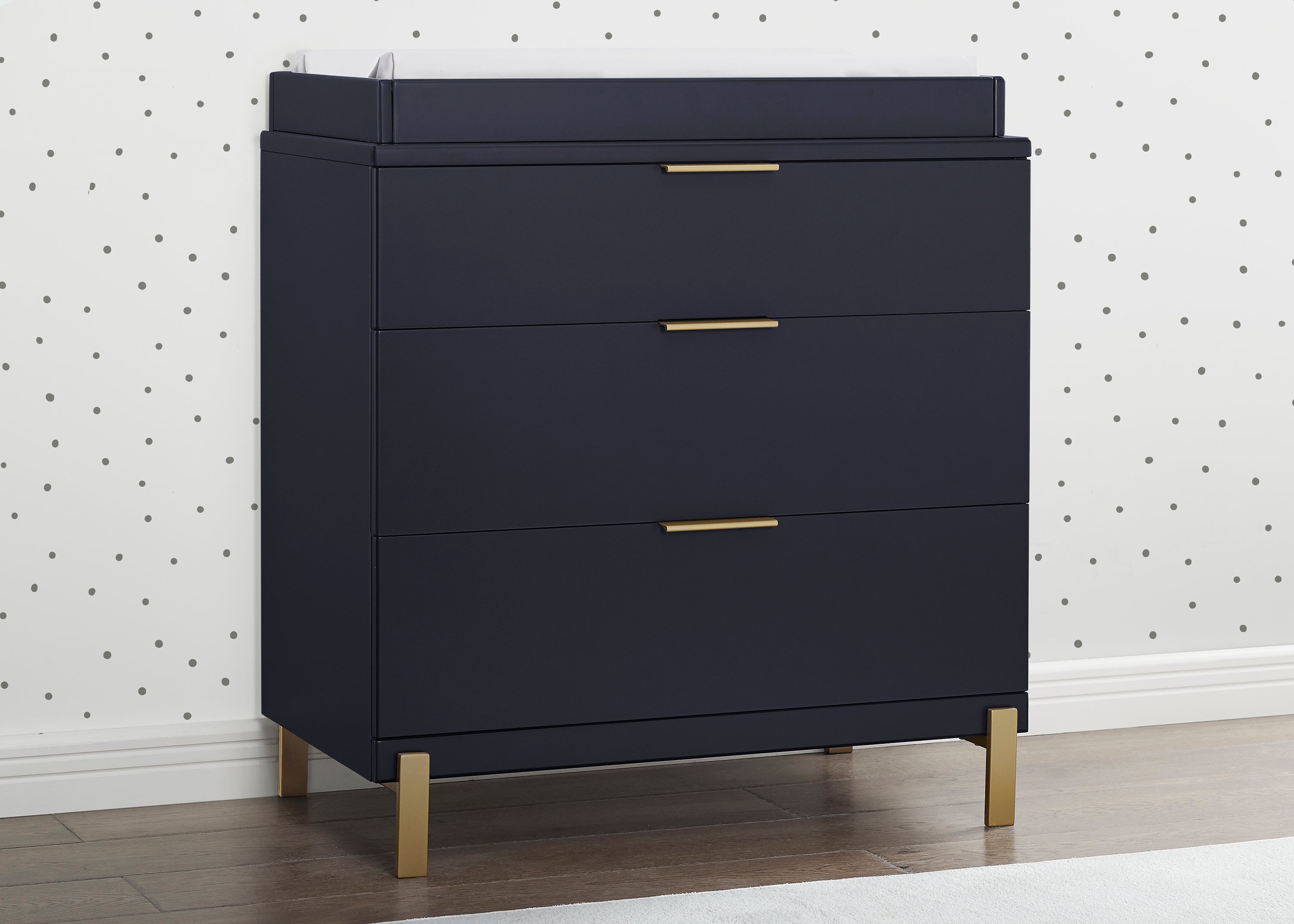 Hendrix 3 Drawer Dresser - Modern Wooden Chest of Drawers for Bedroom Storage & Organization | Perfect for Clothes, Accessories, and Home Decor
