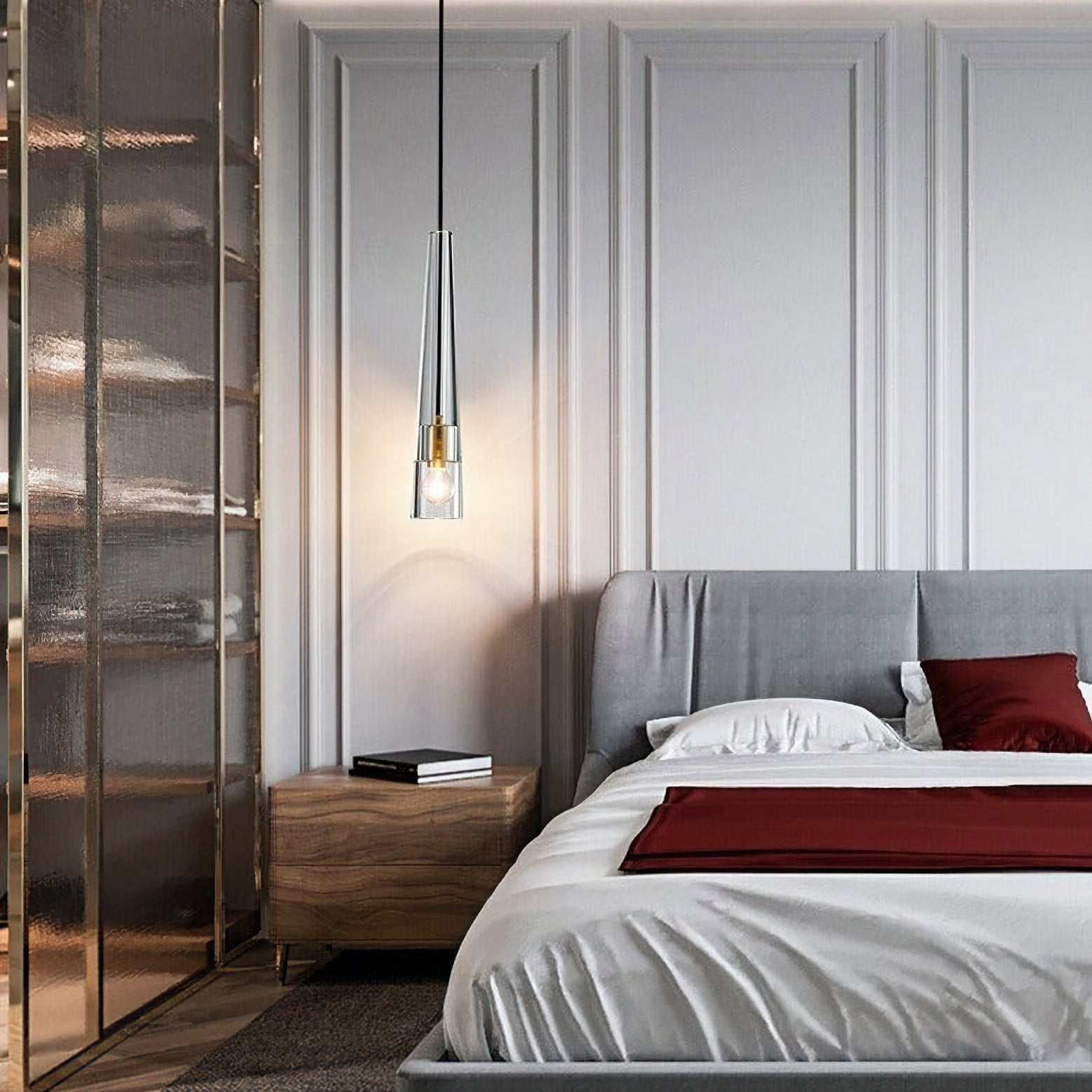 Apollinaire Modern Pendant Light - Elegant Hanging Ceiling Fixture for Dining Room, Kitchen Island & Bedroom Lighting
